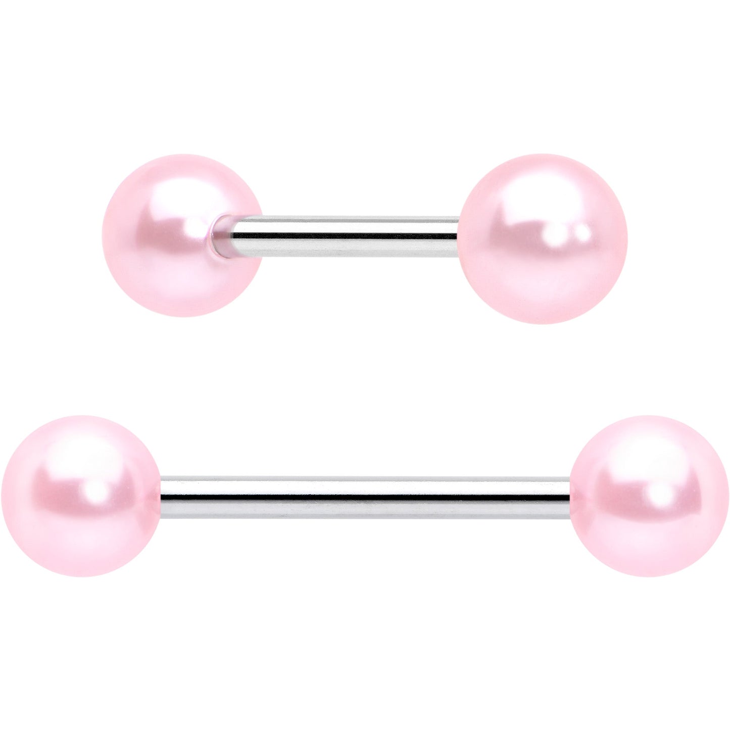 Purple Clear CZ Gem Butterfly Pink Barbell Tongue Ring Set of 4