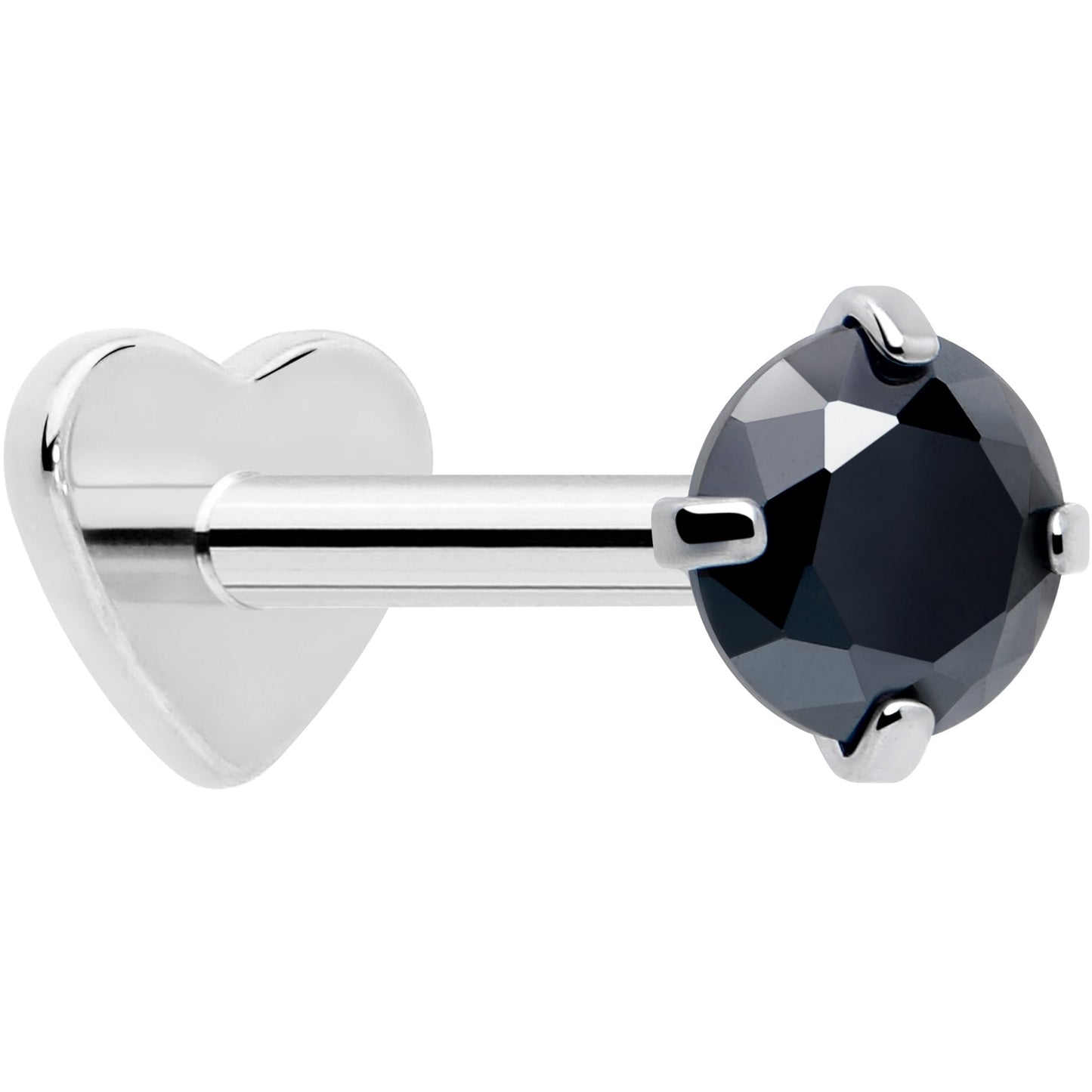 18G 5/16 CZ Implant Grade Titanium Reversible Threadless Flatback