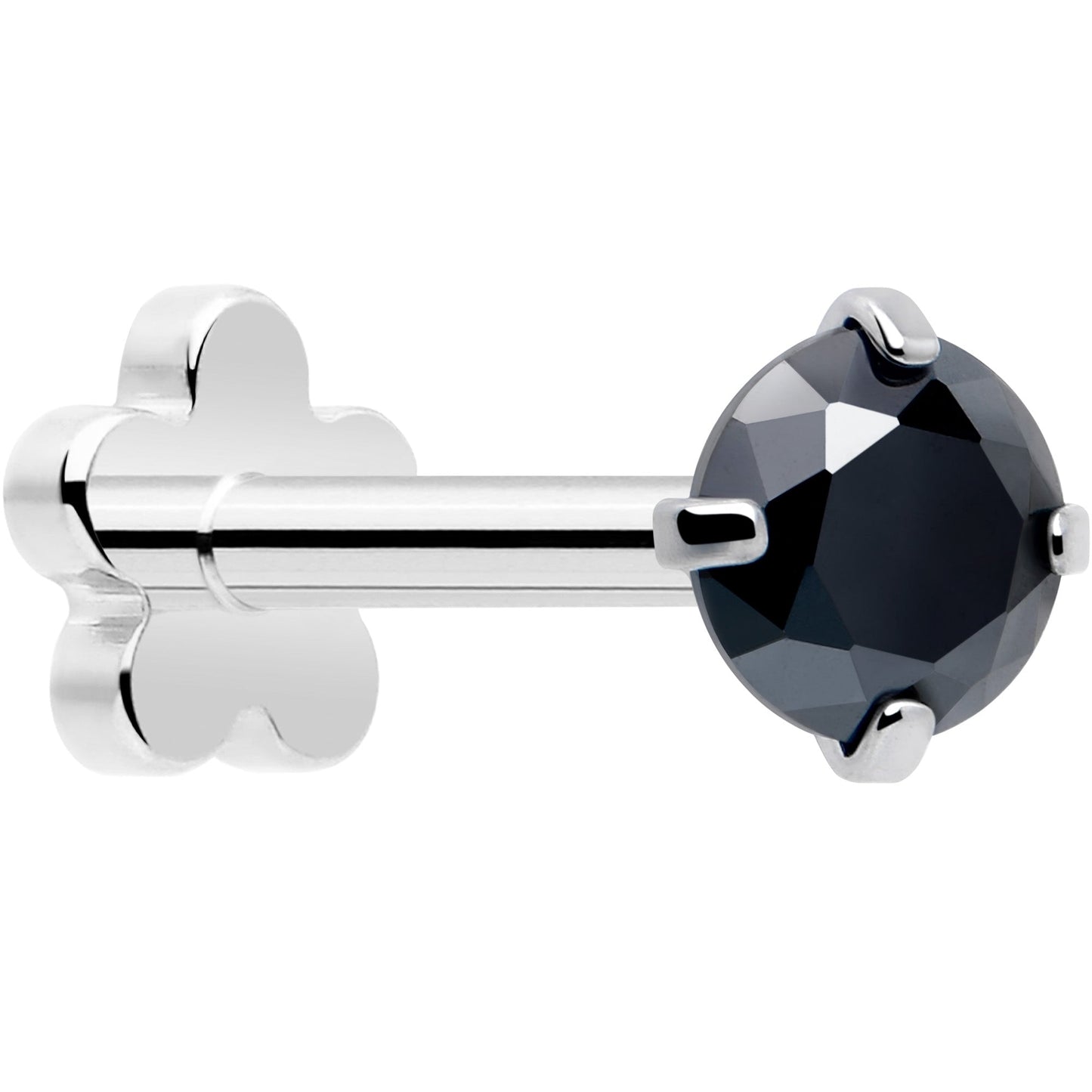 18G 5/16 CZ Implant Grade Titanium Reversible Threadless Flatback