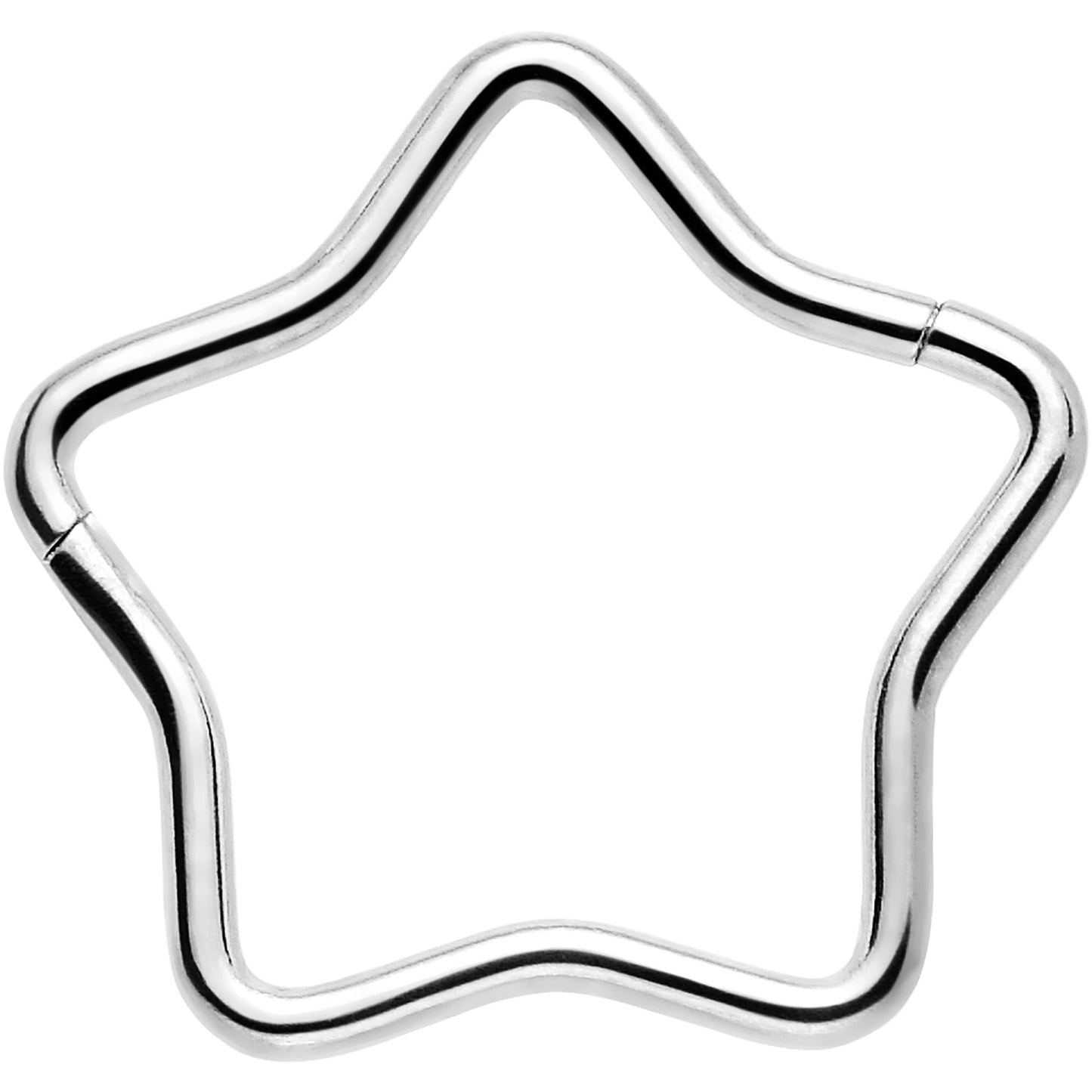 20G Seamless Hollow Star Nose Hoop Surgical Steel