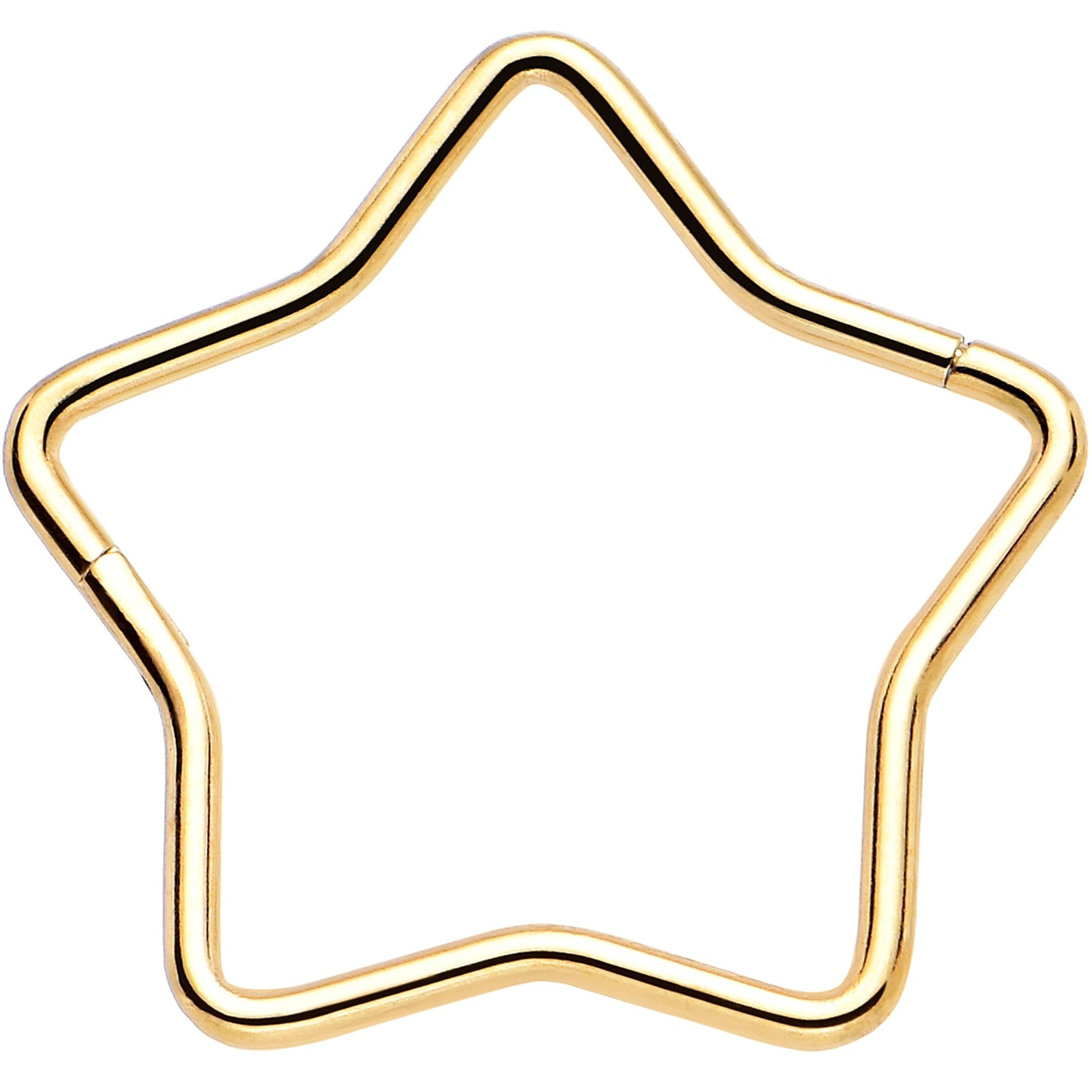 20G Seamless Hollow Star Nose Hoop Surgical Steel