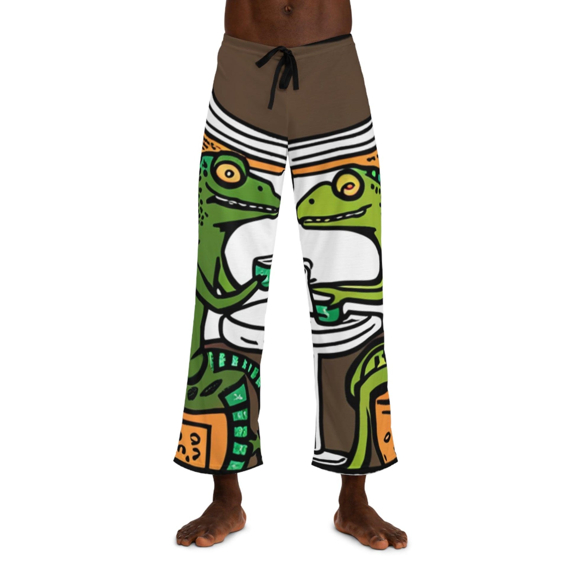 HQ Coffee Brk Men's Pajama Pants - Lizard Vigilante