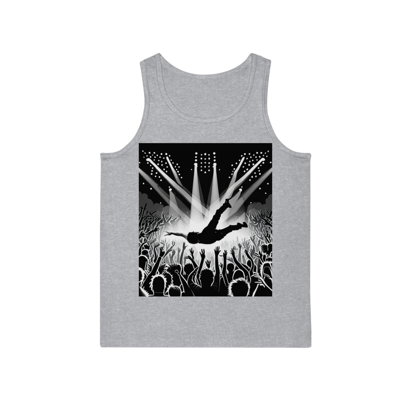 Crowd Surfing Metal Unisex Softstyle™ Tank Top - Lizard Vigilante