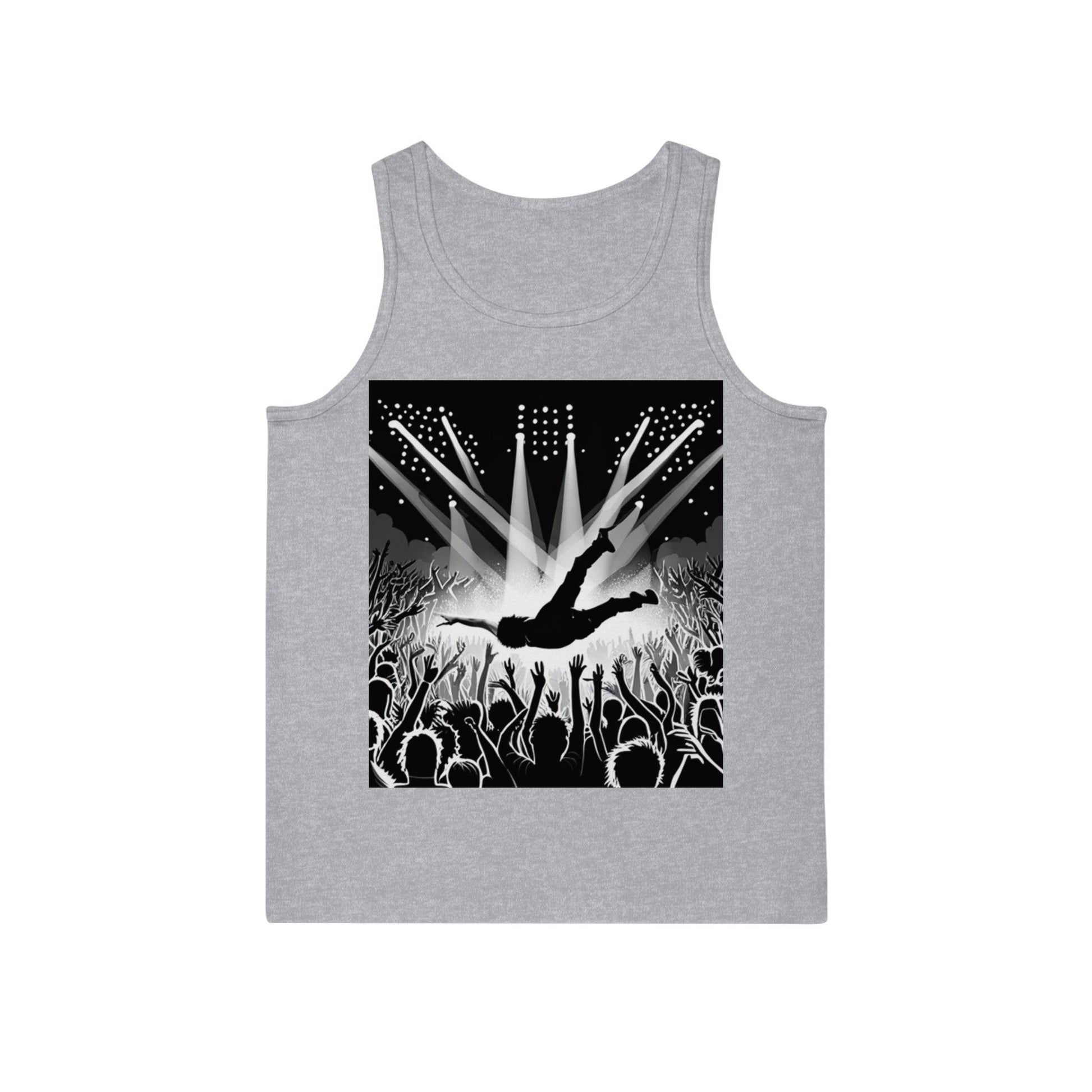 Crowd Surfing Metal Unisex Softstyle™ Tank Top - Lizard Vigilante