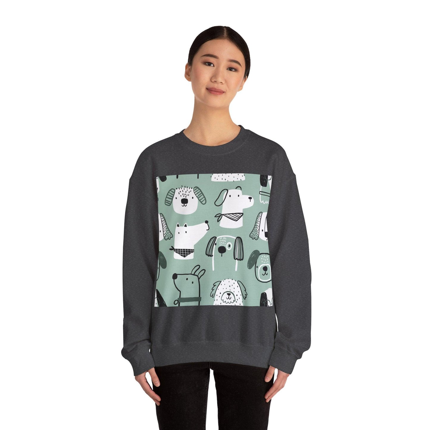 Illustrated Doggers Unisex Heavy Blend™ Crewneck Sweatshirt - Premium Sweatshirt from Printify - Just $35.64! Shop now at Lizard Vigilante