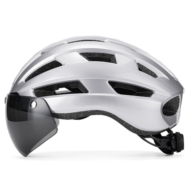 Magnetic Suction Goggles Unisex Mountain Highway Color Changing Cycling Bicycle Helmet