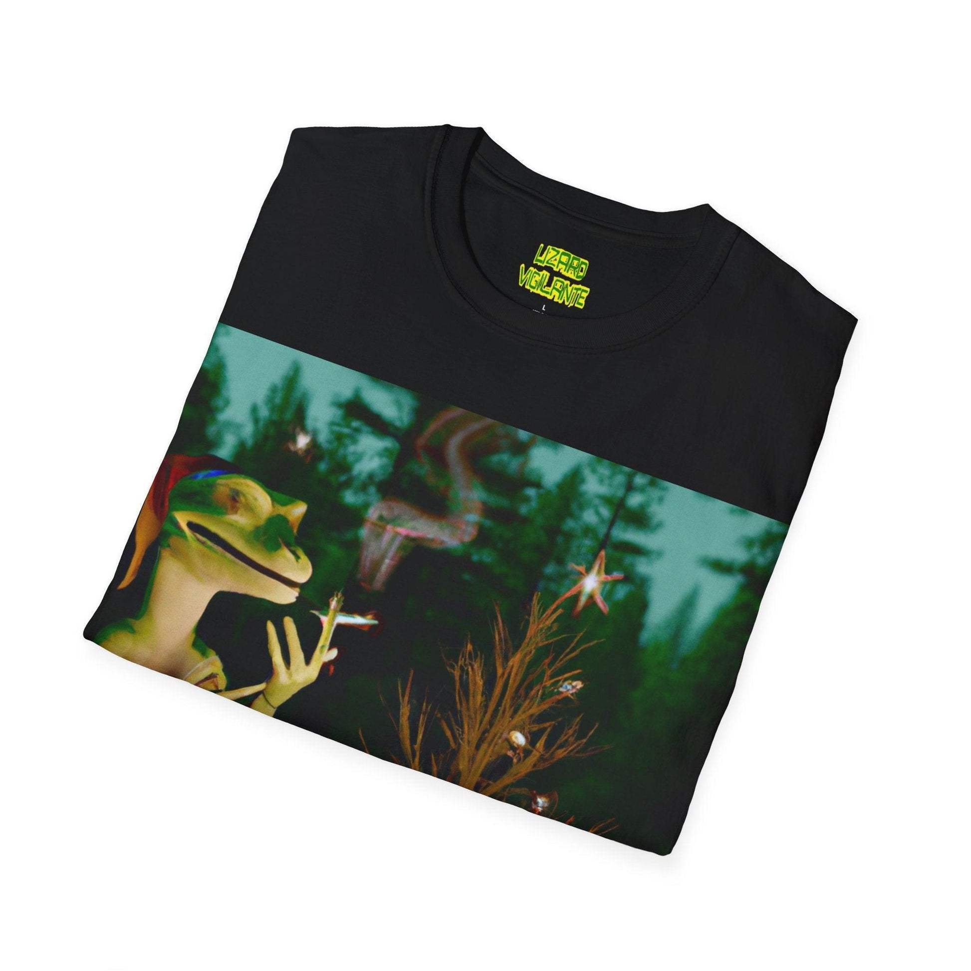 It's A Lizard Vigilante Xmas Unisex Softstyle T-Shirt - Lizard Vigilante