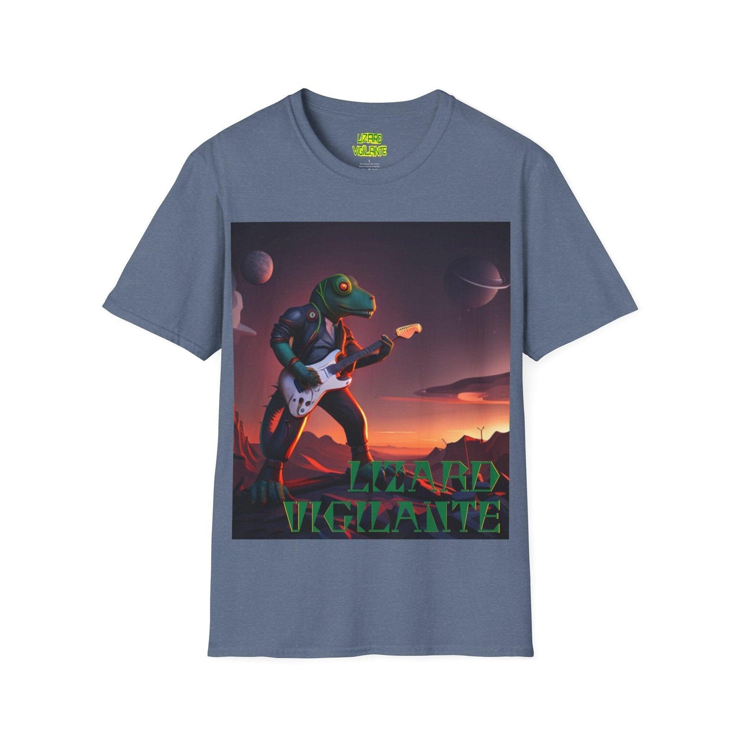 LIZARD VIGILANTE Spaceman Unisex Softstyle T-Shirt - Lizard Vigilante