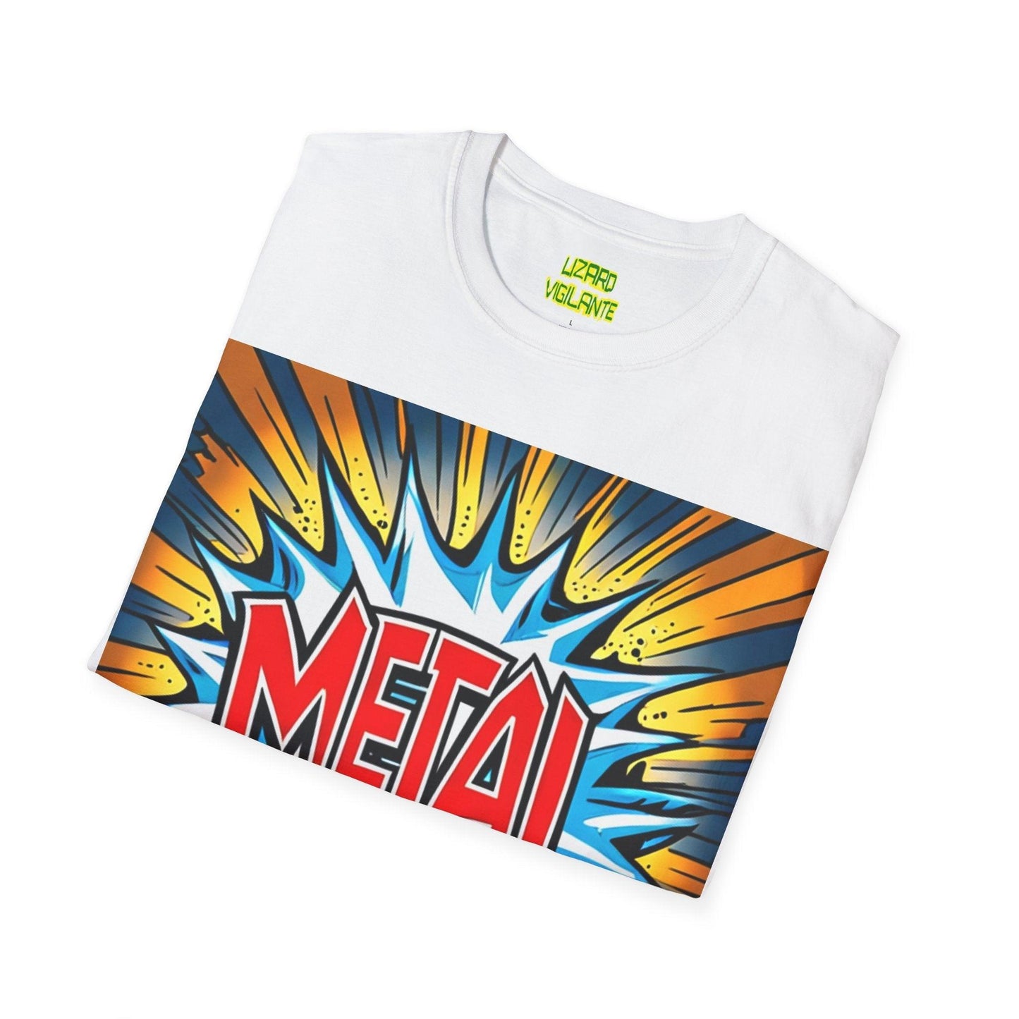 METAL Blasted Unisex Softstyle T-Shirt - Lizard Vigilante