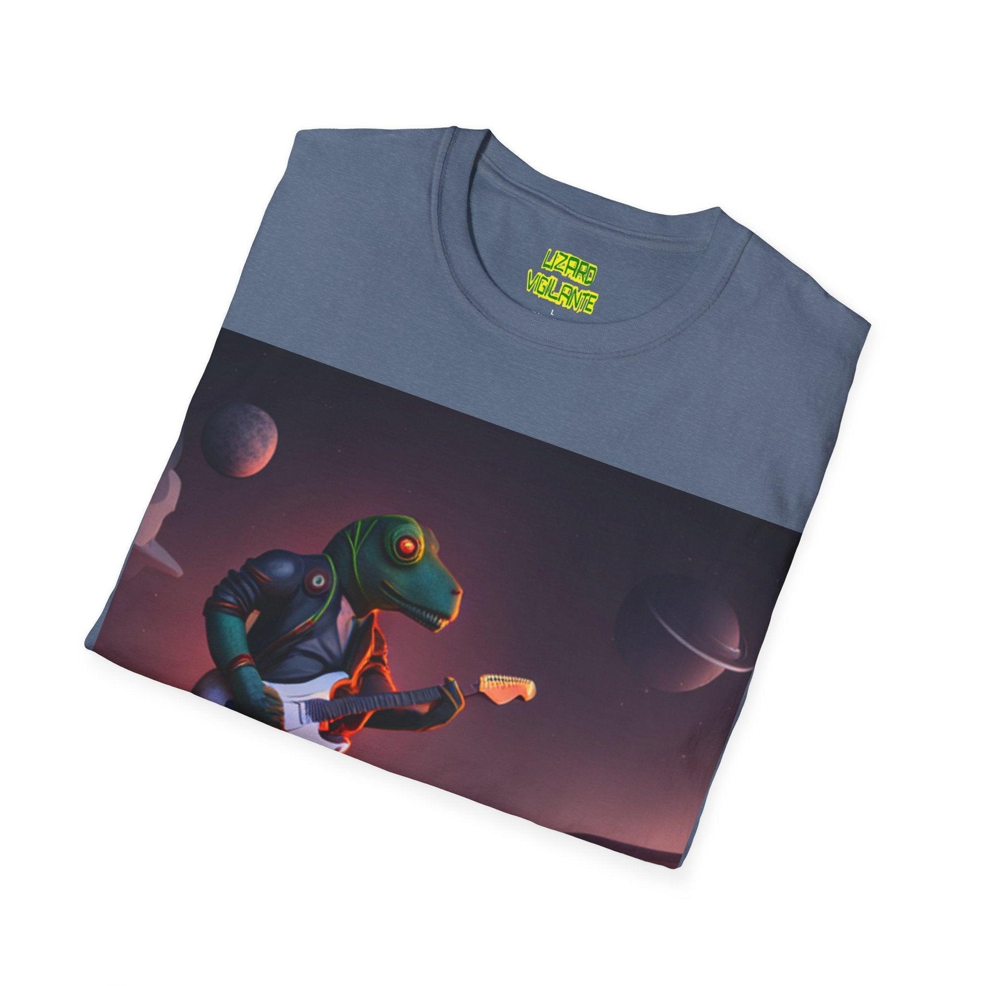 LIZARD VIGILANTE Spaceman Unisex Softstyle T-Shirt - Lizard Vigilante