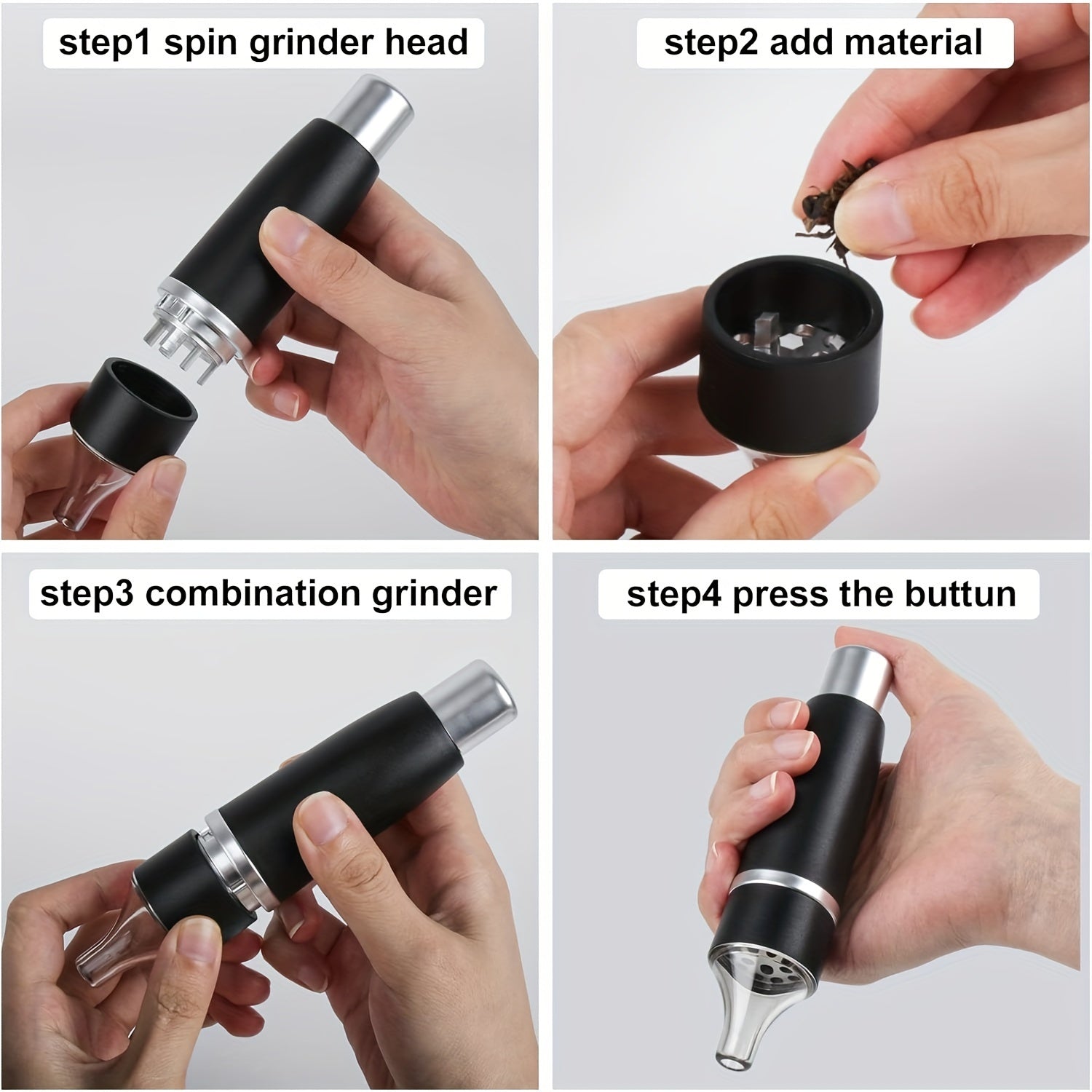 Efficient Tobacco Press Grinder - Cooking Utensils for Easy Smoke Filling with ABS Material, Removable Cleaning Design, and Efficient Fragrance Release for Smooth Smoking Experience - Premium  from Lizard Vigilante - Just $18.99! Shop now at Lizard Vigilante