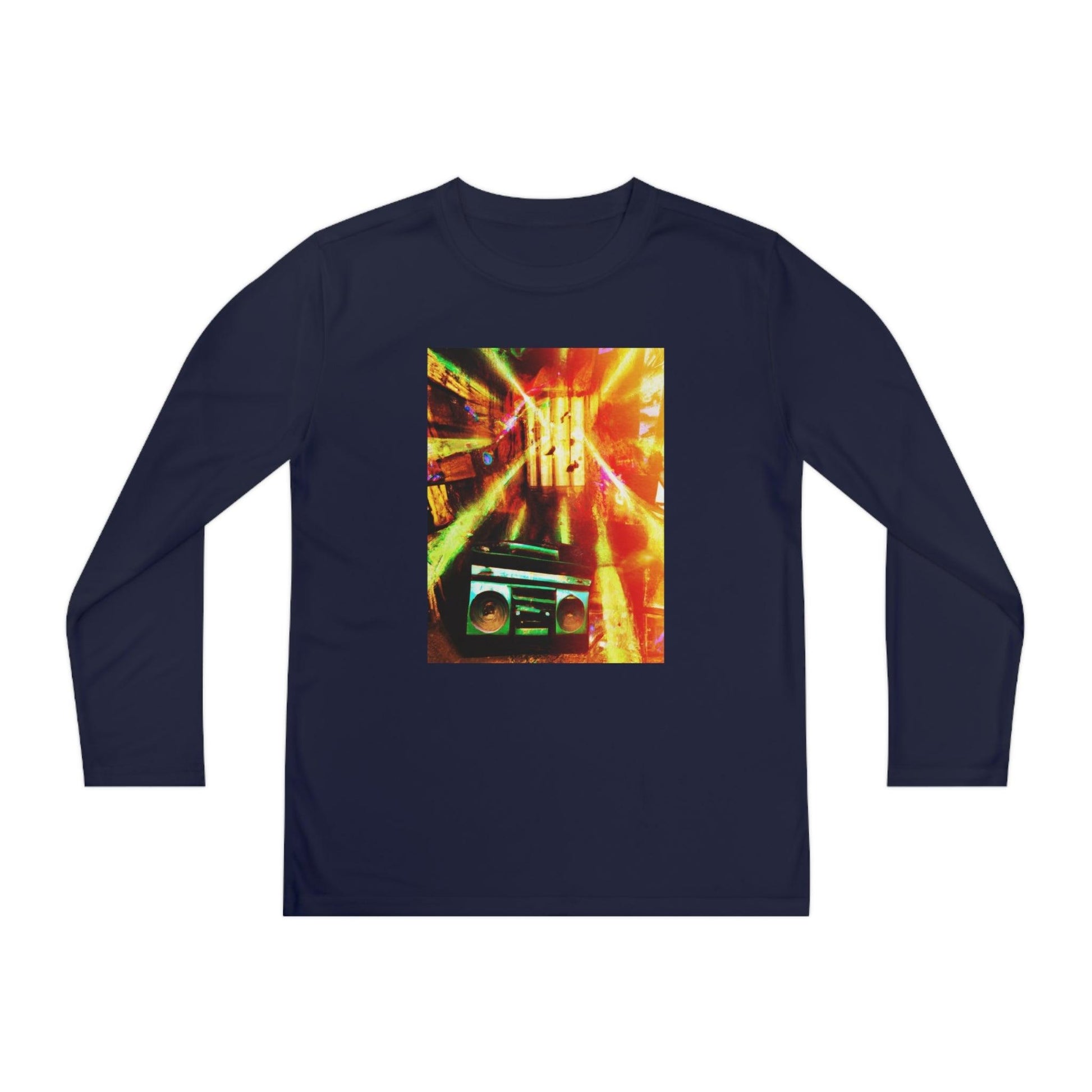 Prison BoomBox Light Burst Youth Long Sleeve Competitor Tee - Lizard Vigilante