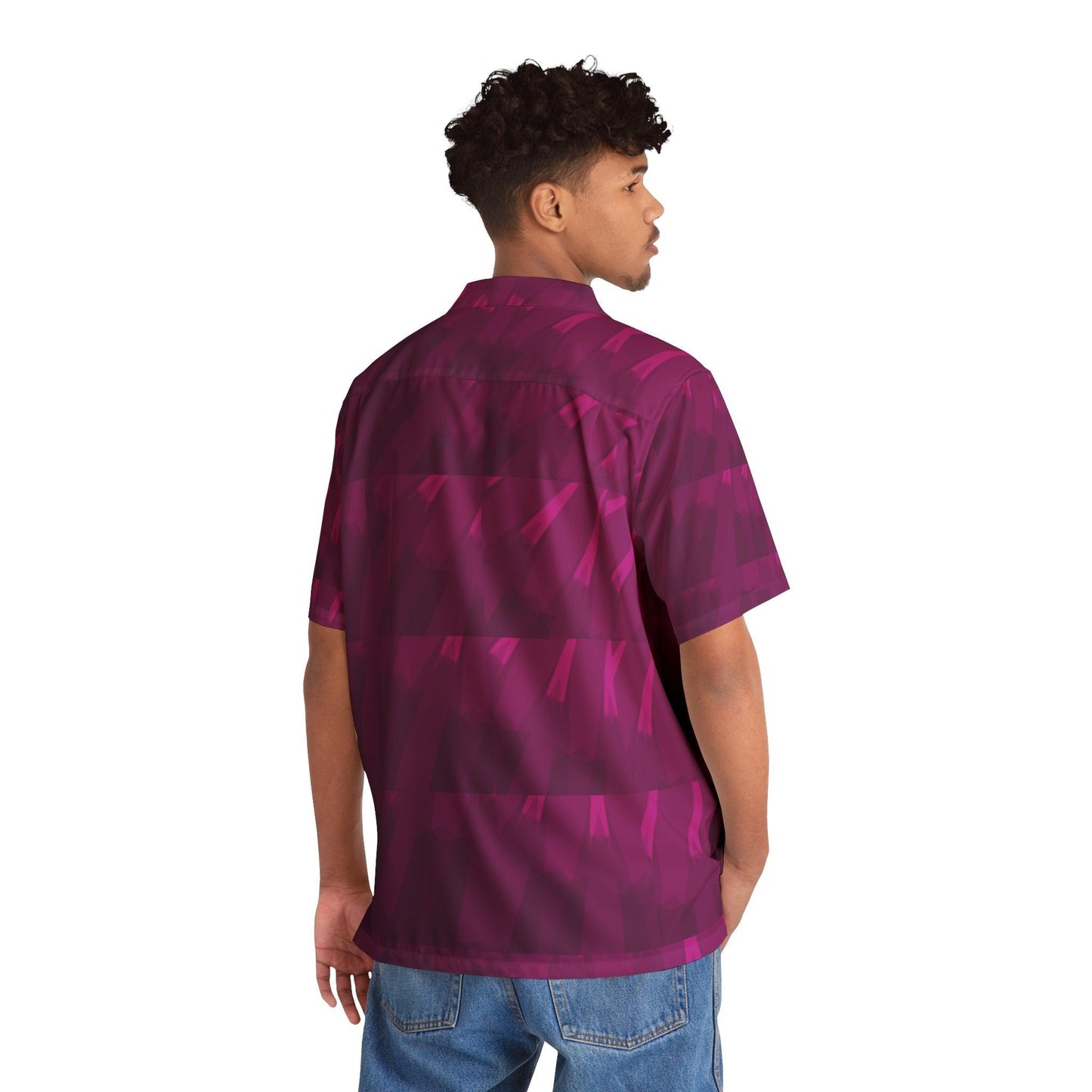 Purple Shower Men's Hawaiian Shirt - Lizard Vigilante