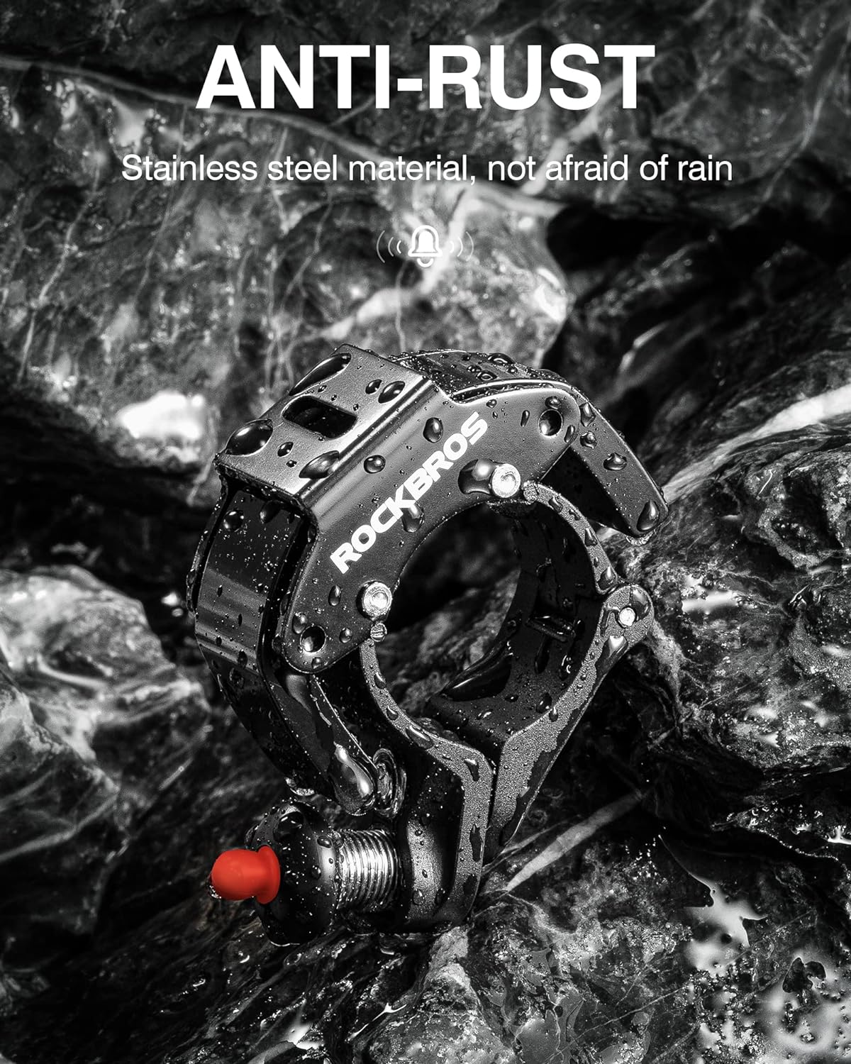 ROCKBROS Bike Bells Hidden for 22.2mm Handlebars More Than 100dB