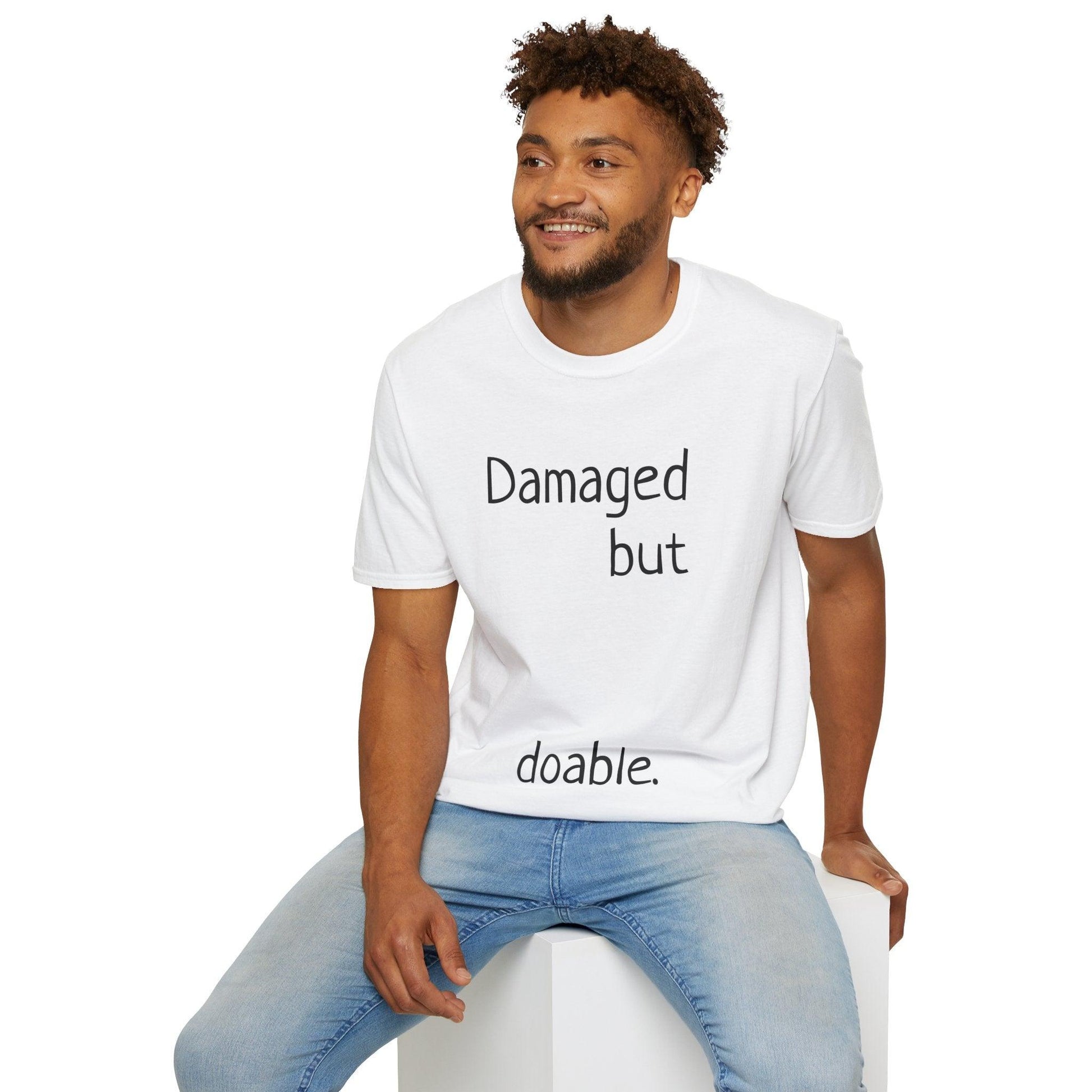 Damaged but doable. Unisex Softstyle T-Shirt - Lizard Vigilante