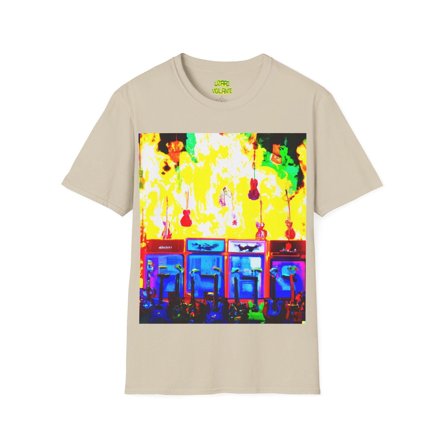 Flame Stacks Unisex Softstyle T-Shirt - Lizard Vigilante