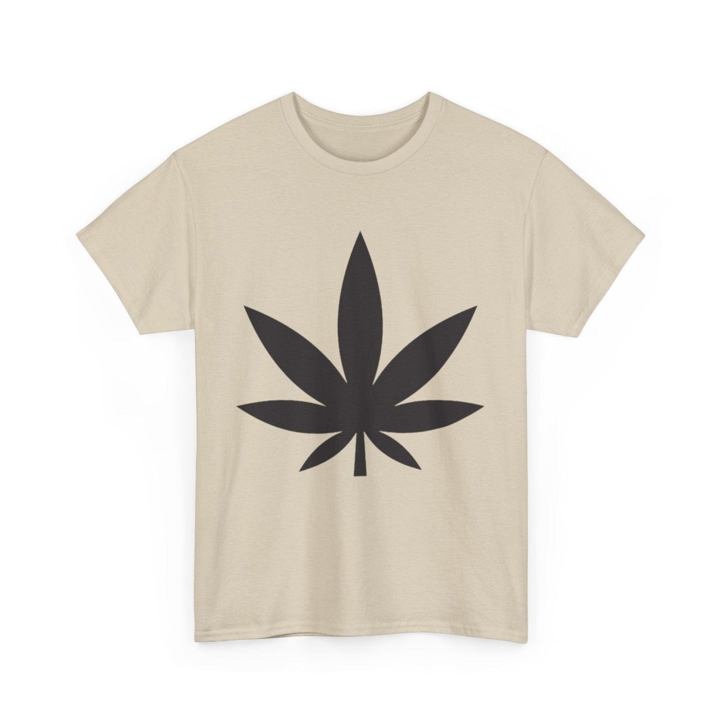 Black Pot Leaf Unisex Heavy Cotton Tee - Lizard Vigilante