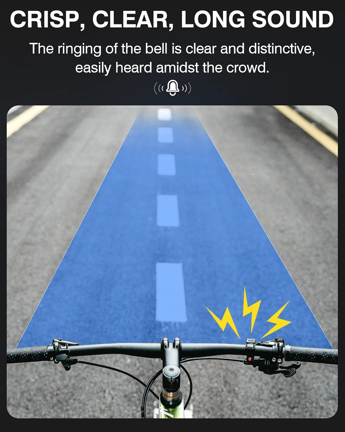 ROCKBROS Bike Bells Hidden for 22.2mm Handlebars More Than 100dB