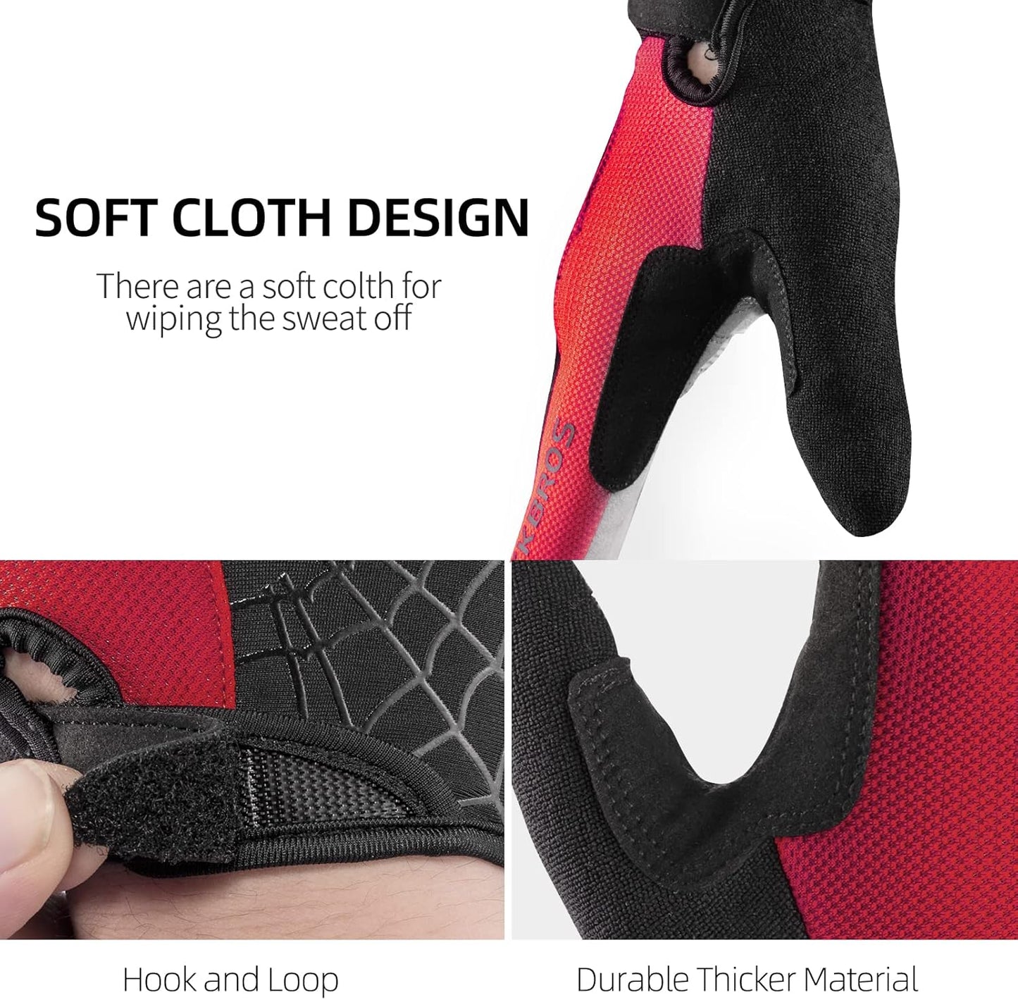 ROCKBROS Windproof Touch Screen Riding MTB Bike Gloves