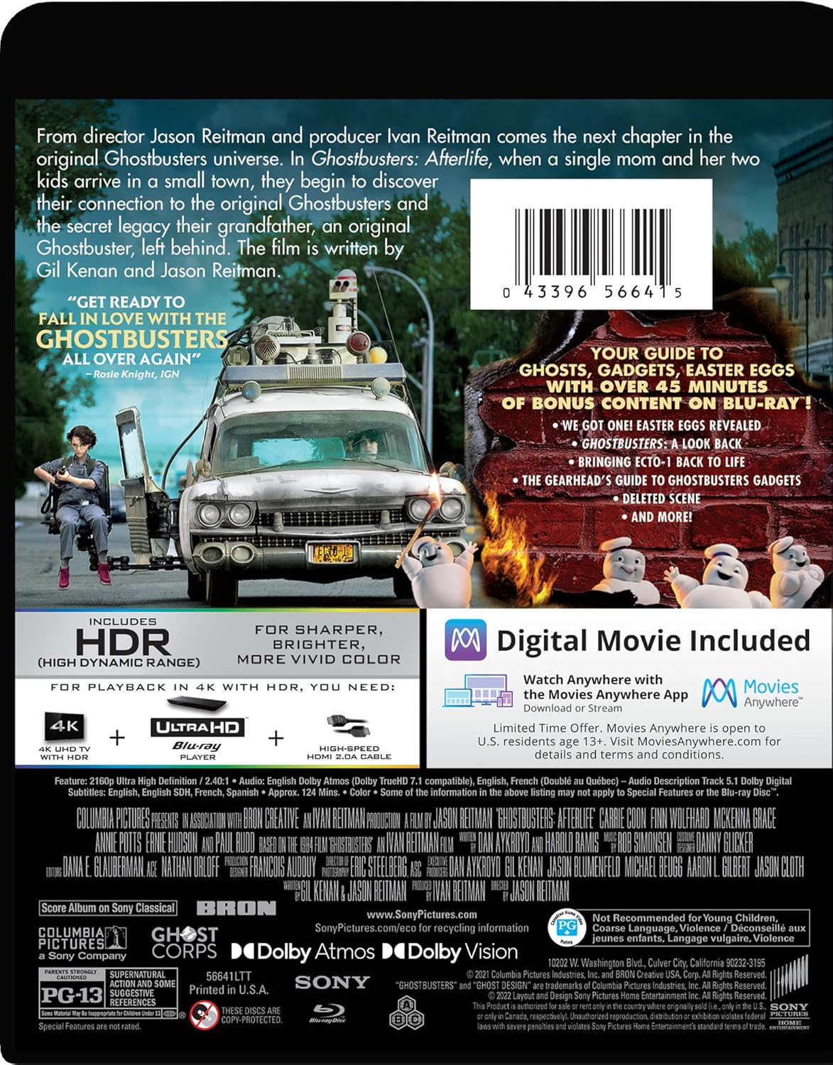 Ghostbusters: Afterlife [4K UHD] [Blu-ray]