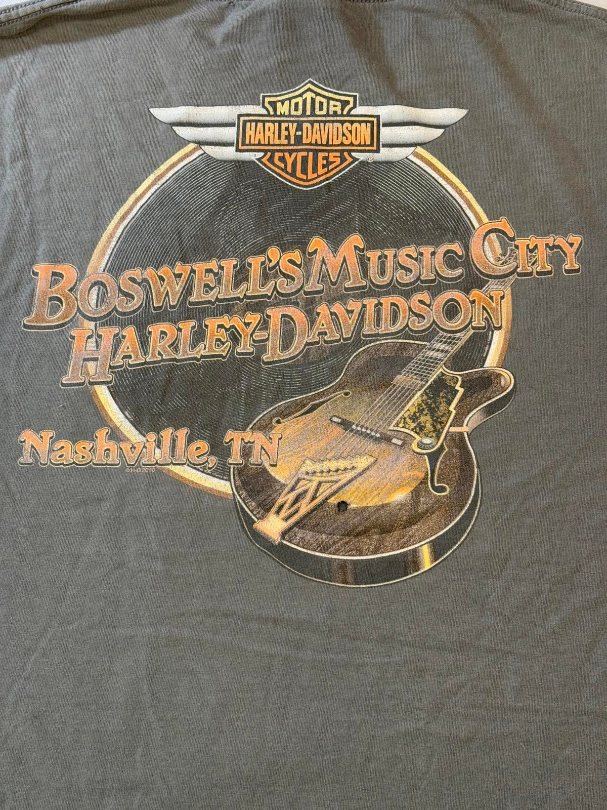 Harley Davidson T-shirt Boswells Music City Nashville XL