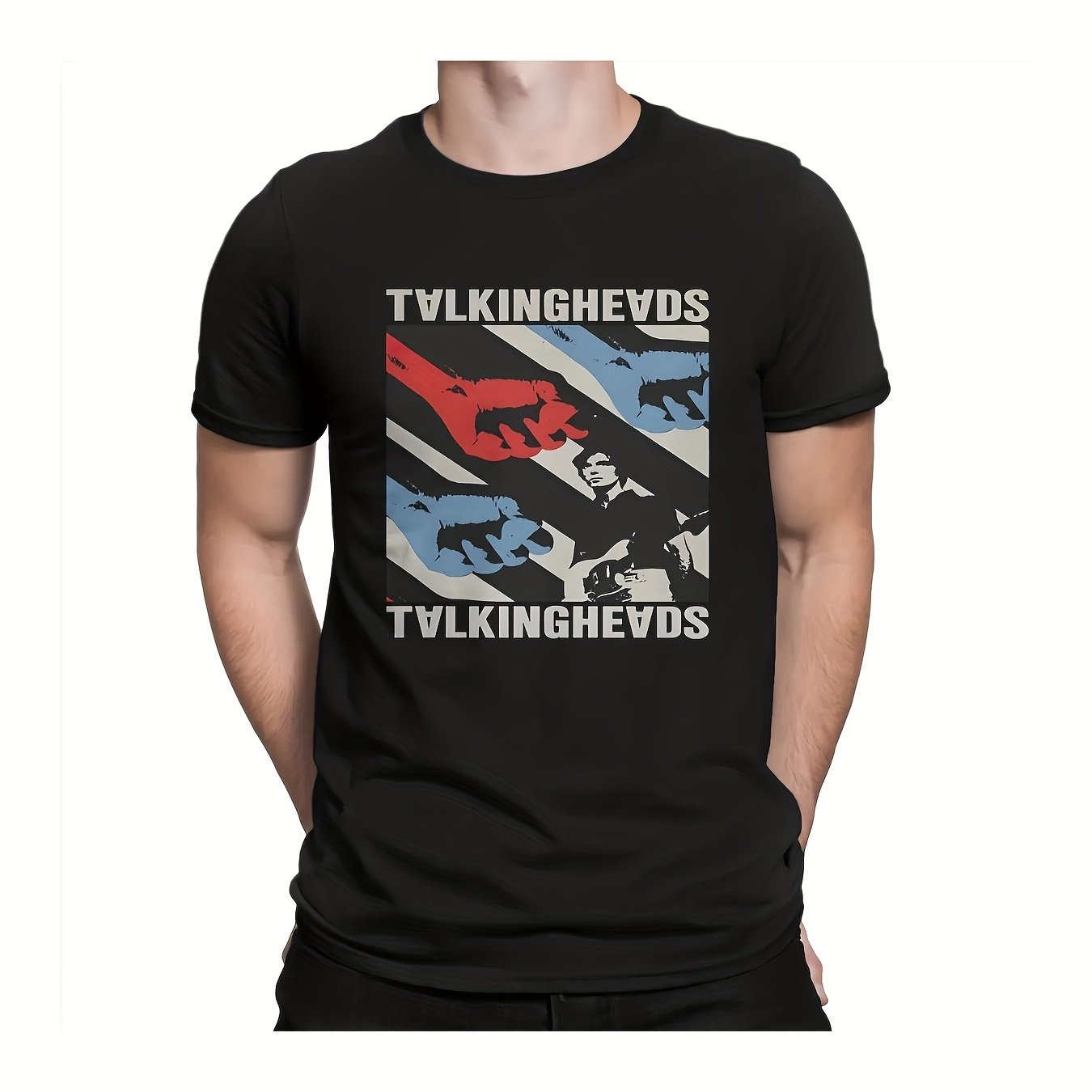 Vintage Talking Heads Concert T-Shirt - Pure Cotton Short Sleeve Summer Tee - Premium T-Shirt from Lizard Vigilante - Just $26.99! Shop now at Lizard Vigilante