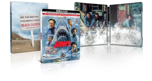 Jaws - 50th Anniversary - Limited Edition Steelbook (4K UHD + Blu-ray+ Digital)