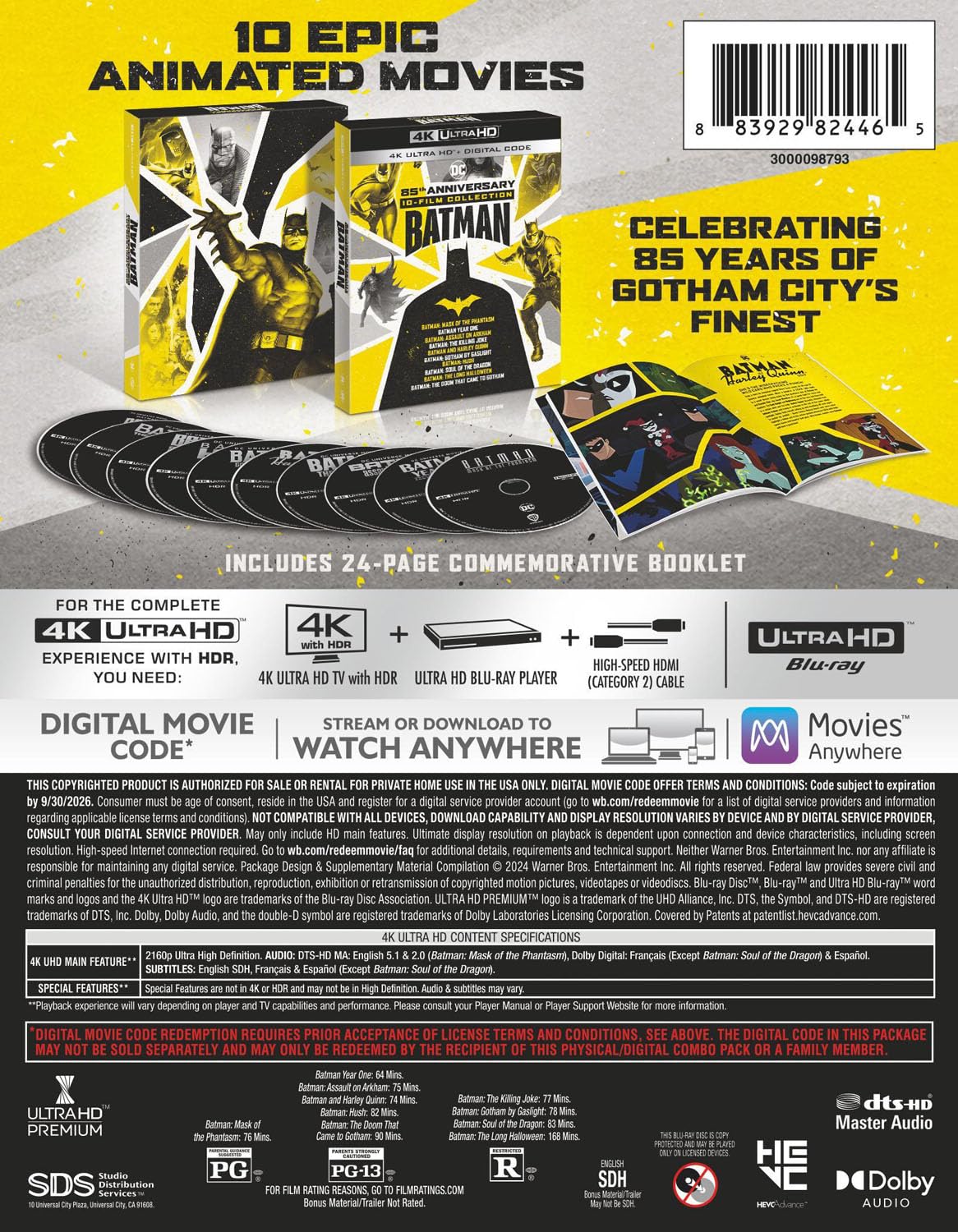 Batman - 85th Anniversary Collector's Edition [4K UHD]