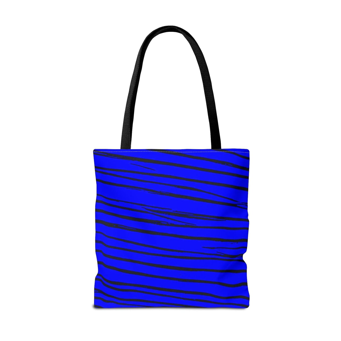 Black & Blue Strips Tote Bag - Lizard Vigilante