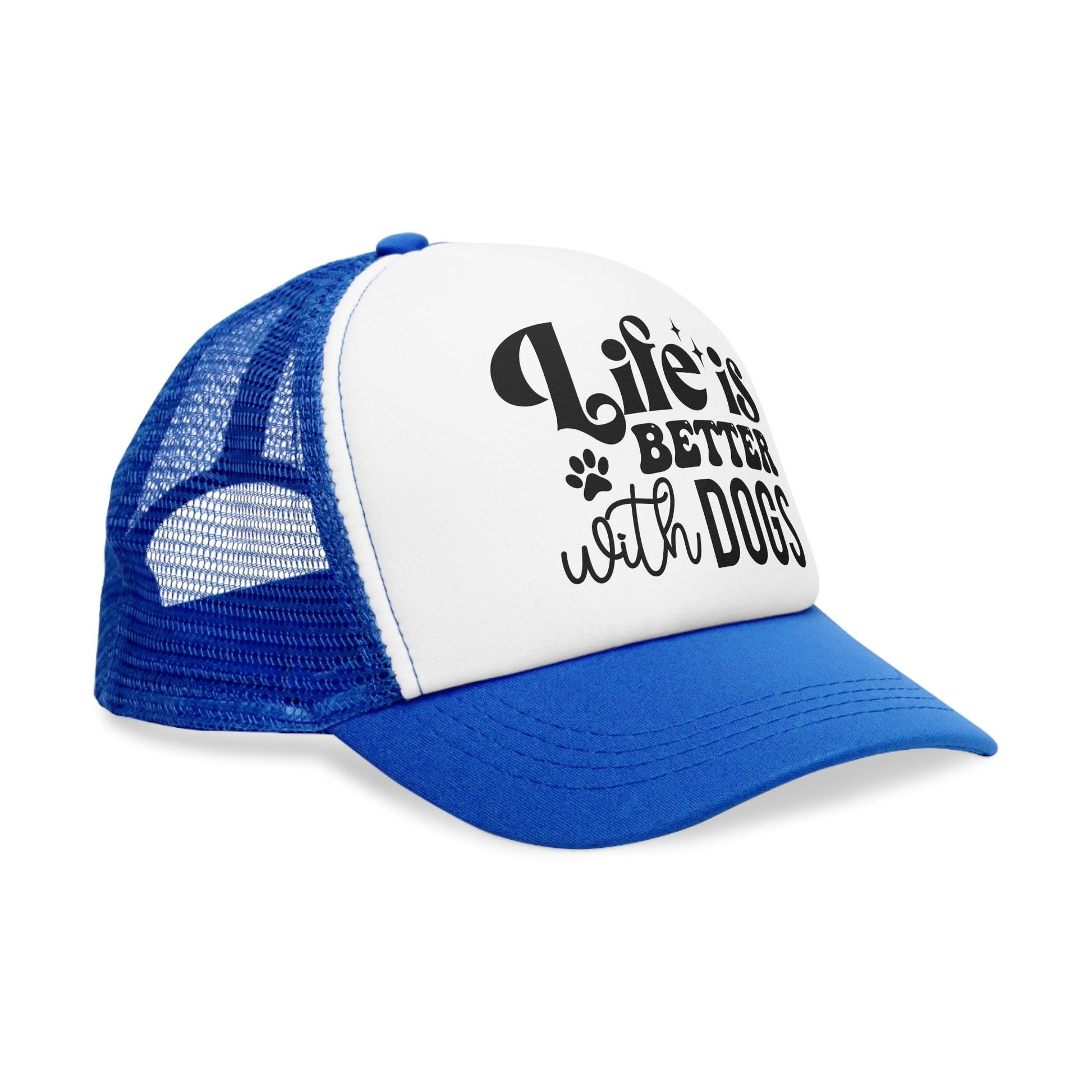 Life is Better With Dogs Mesh Cap Gift Pet Hat - Premium Hats from Printify - Just $25.69! Shop now at Lizard Vigilante