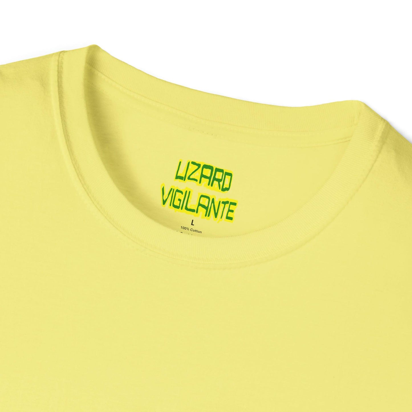 Comfortable Unisex Softstyle T-Shirt - Yellow Cornsilk - Lizard Vigilante