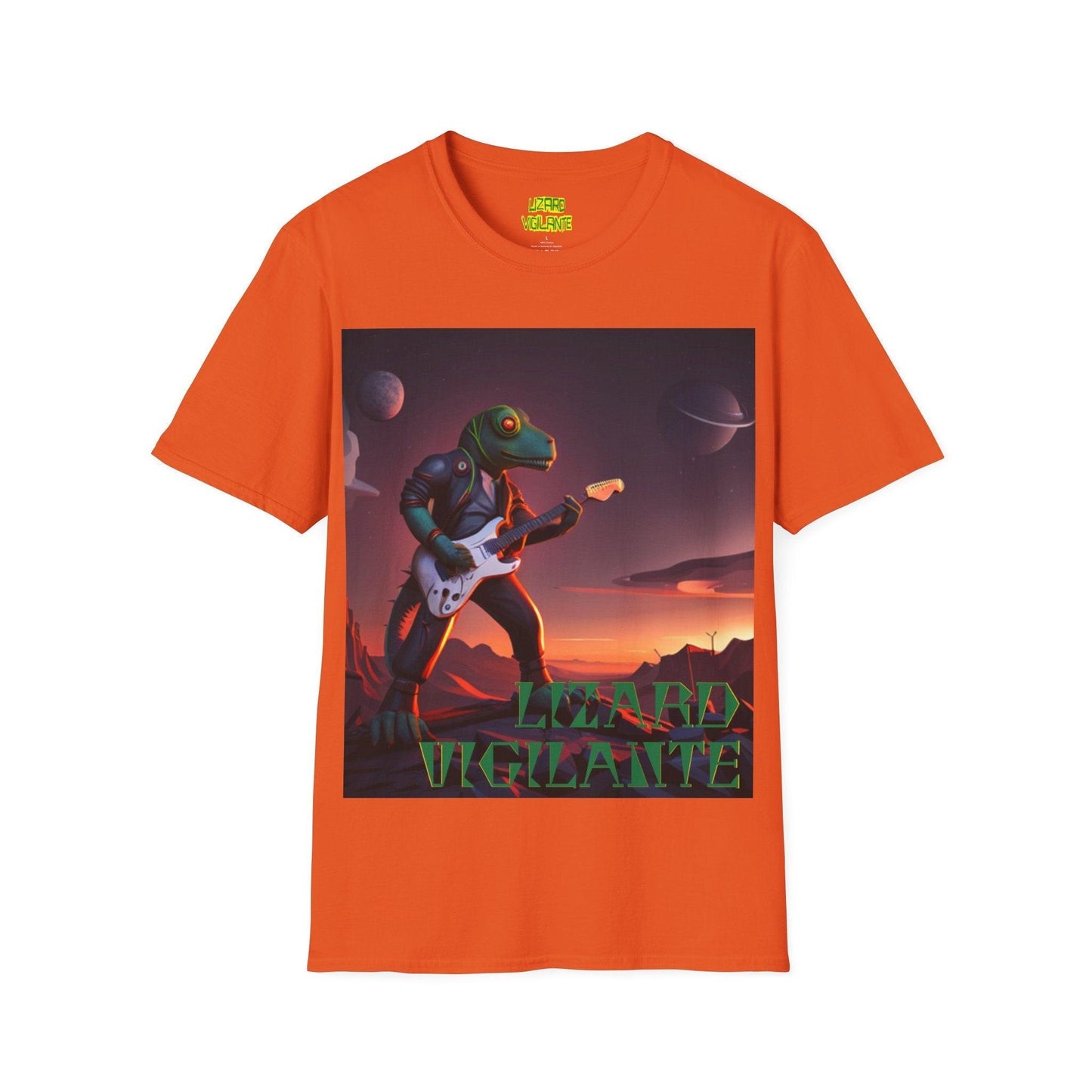 LIZARD VIGILANTE Spaceman Unisex Softstyle T-Shirt - Lizard Vigilante