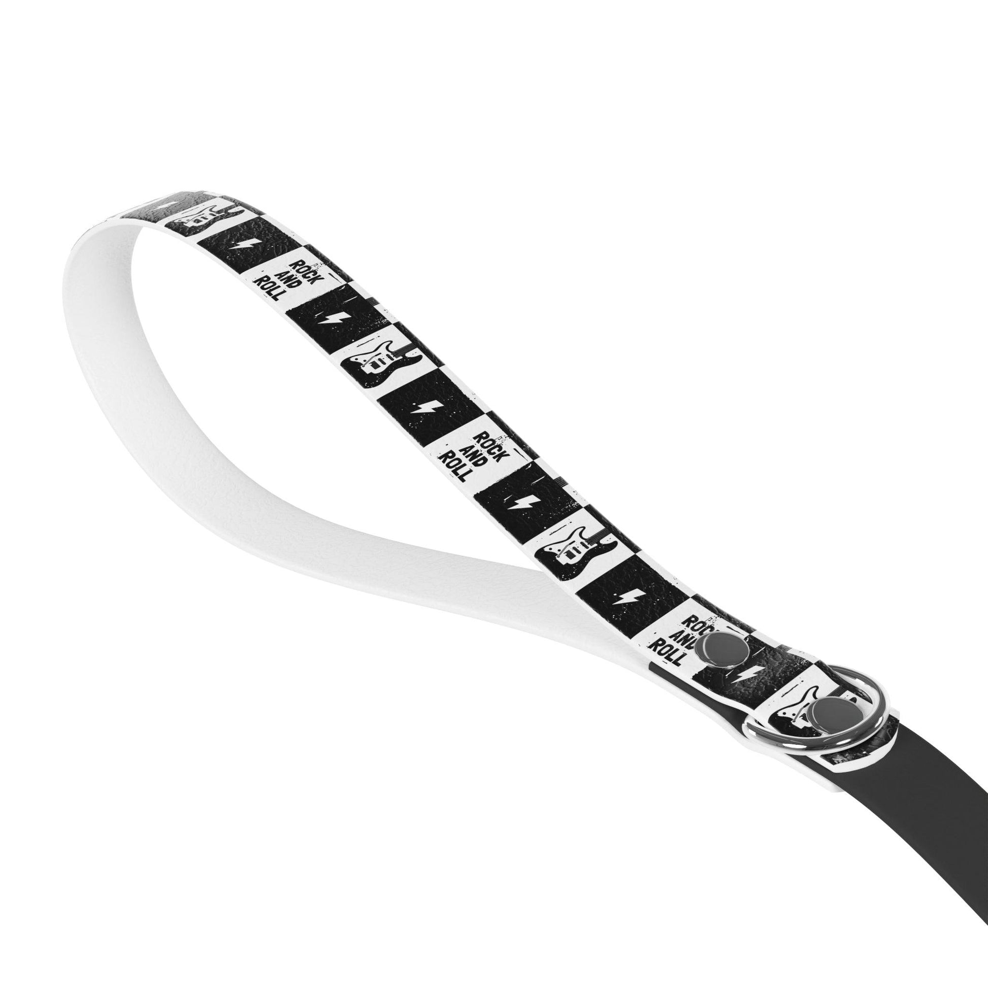 Rock N Roll B & W Leash - Premium Pets from Printify - Just $43.81! Shop now at Lizard Vigilante