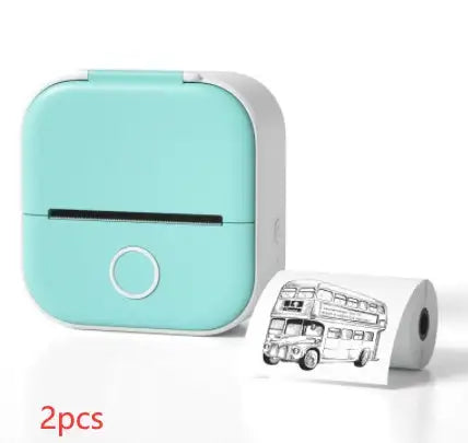 Portable Mini Printer for Students and Hobbyists, Bluetooth Thermal Label Printer