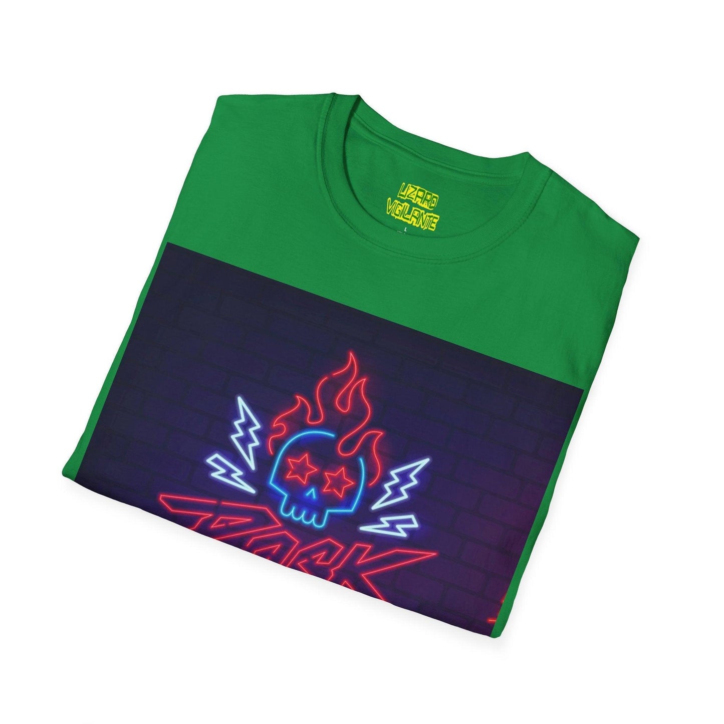 Neon Rock Festival Unisex Softstyle T-Shirt - Lizard Vigilante