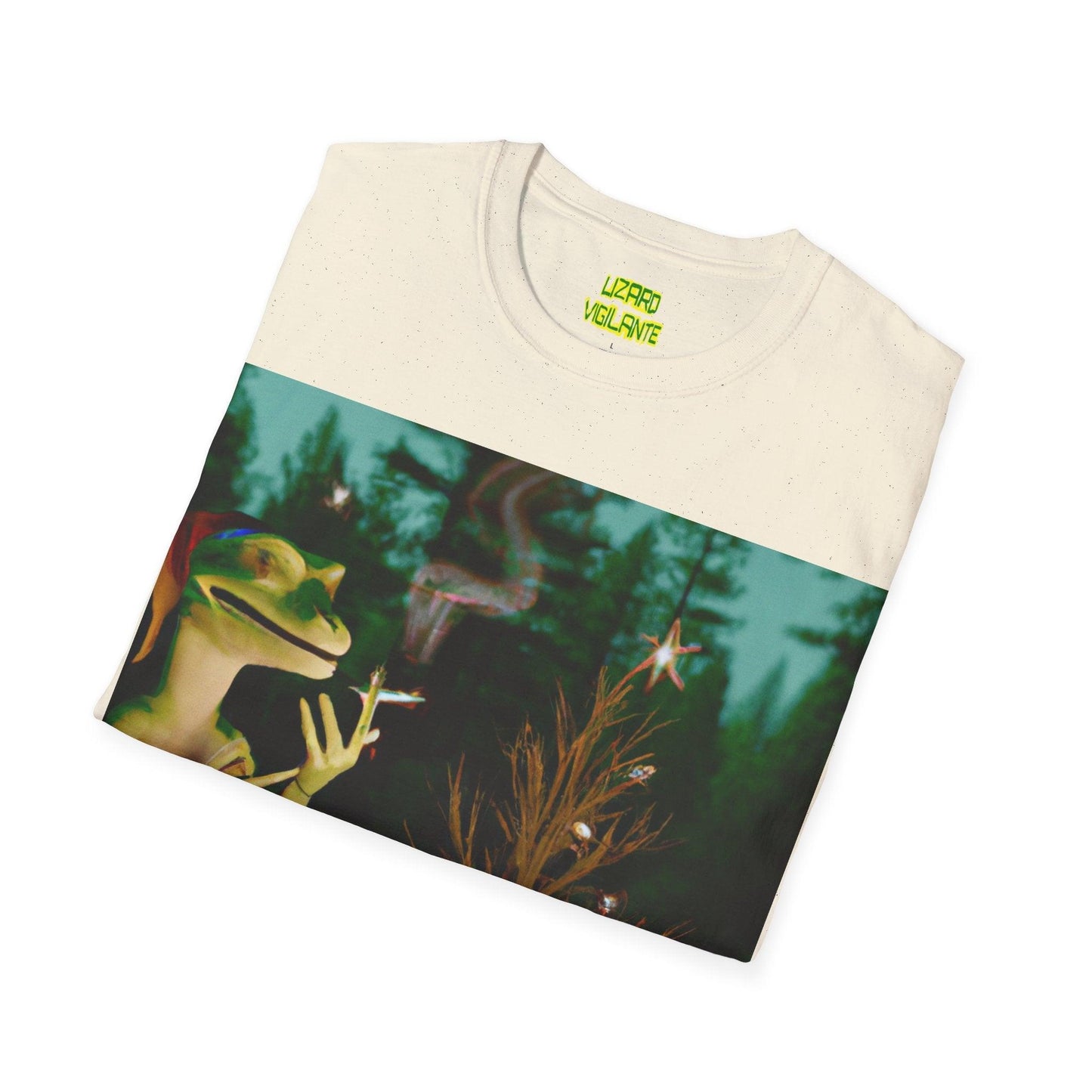 It's A Lizard Vigilante Xmas Unisex Softstyle T-Shirt - Lizard Vigilante