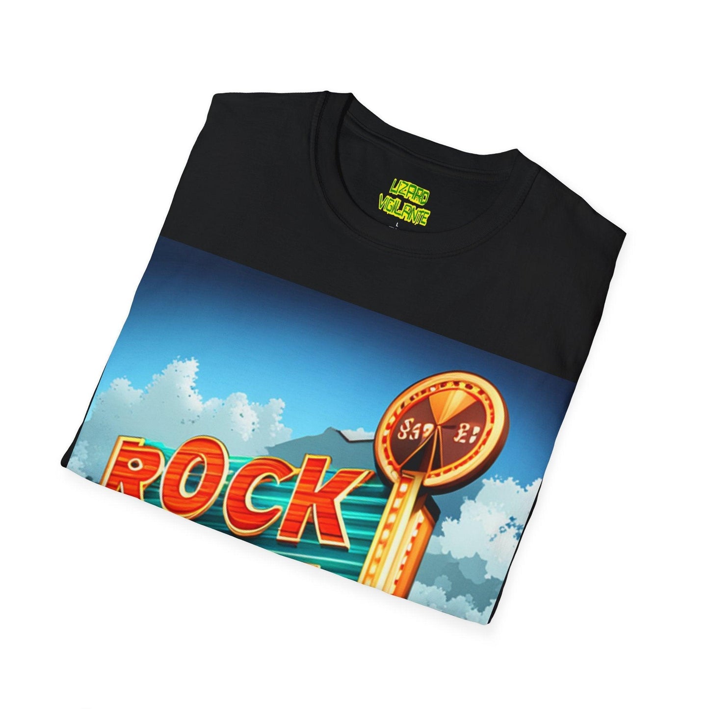 Rock & Roll Casino Unisex Softstyle T-Shirt - Lizard Vigilante