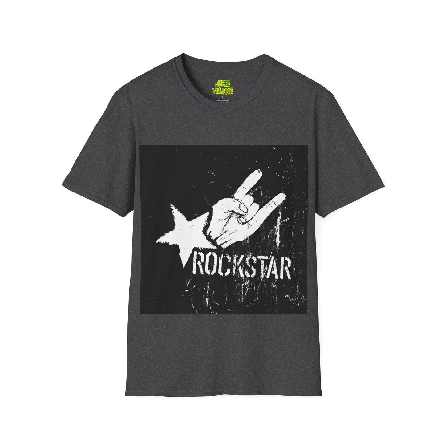 Rockstar Hand Sign Unisex Softstyle T-Shirt - Lizard Vigilante