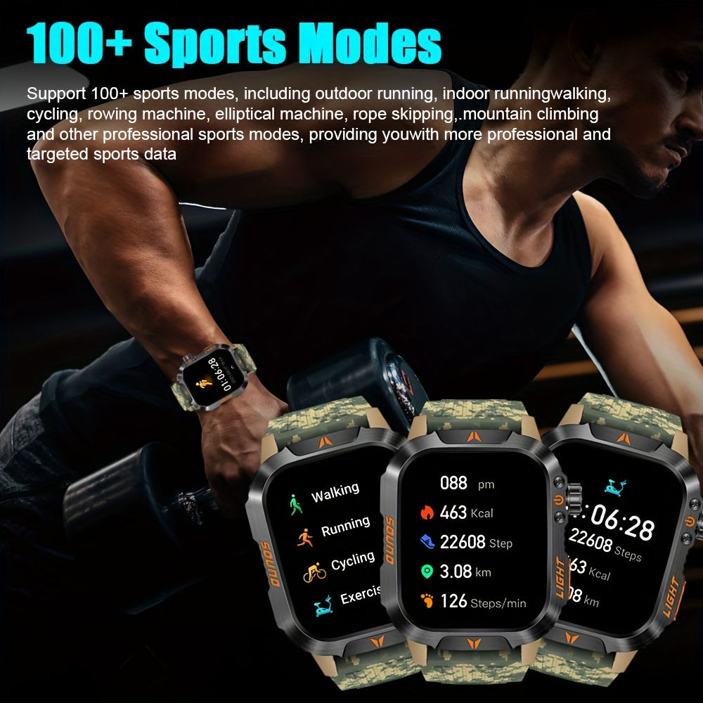 Rugged Outdoor Smartwatch | 2024's Ultimate Fitness Tracker For Android iPhone - Premium smart watch from Lizard Vigilante - Just $48.88! Shop now at Lizard Vigilante