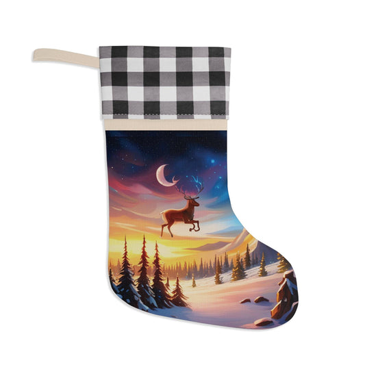 Flying Reindeer Christmas Stocking - Lizard Vigilante