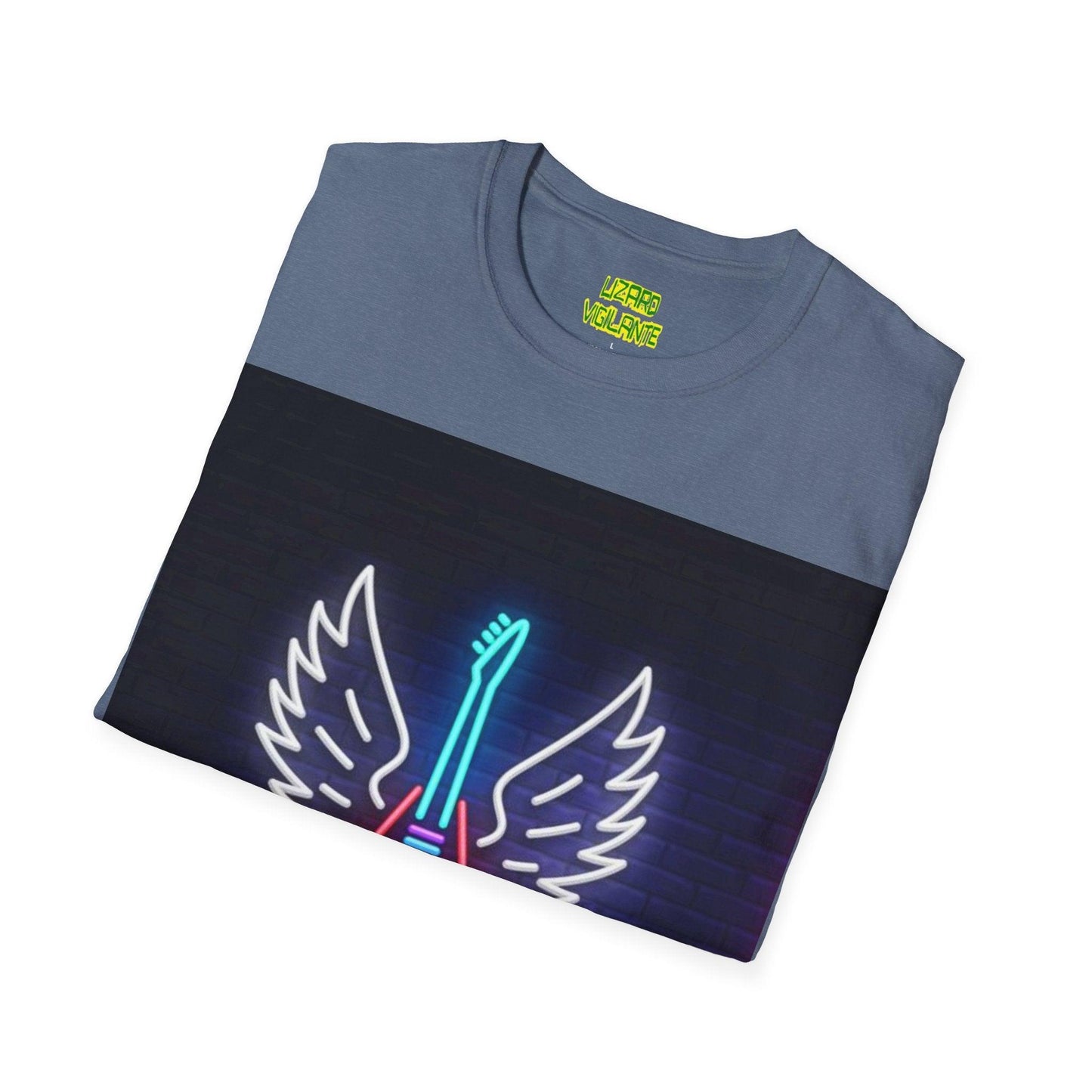 Neon Guitar Shop Unisex Softstyle T-Shirt - Lizard Vigilante