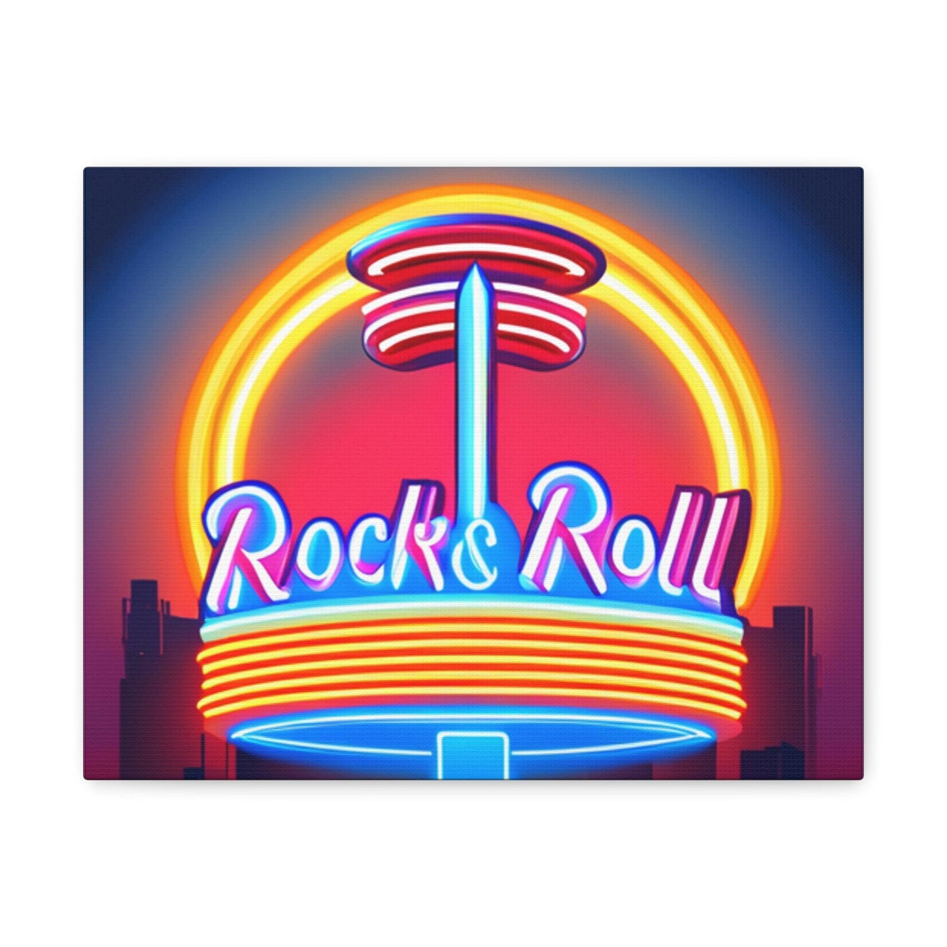 Rock & Roll Diner Canvas Gallery Wraps by Lizard Vigilante - Lizard Vigilante