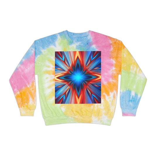 Comfortable StarBust Unisex Tie-Dye Sweatshirt - Lizard Vigilante