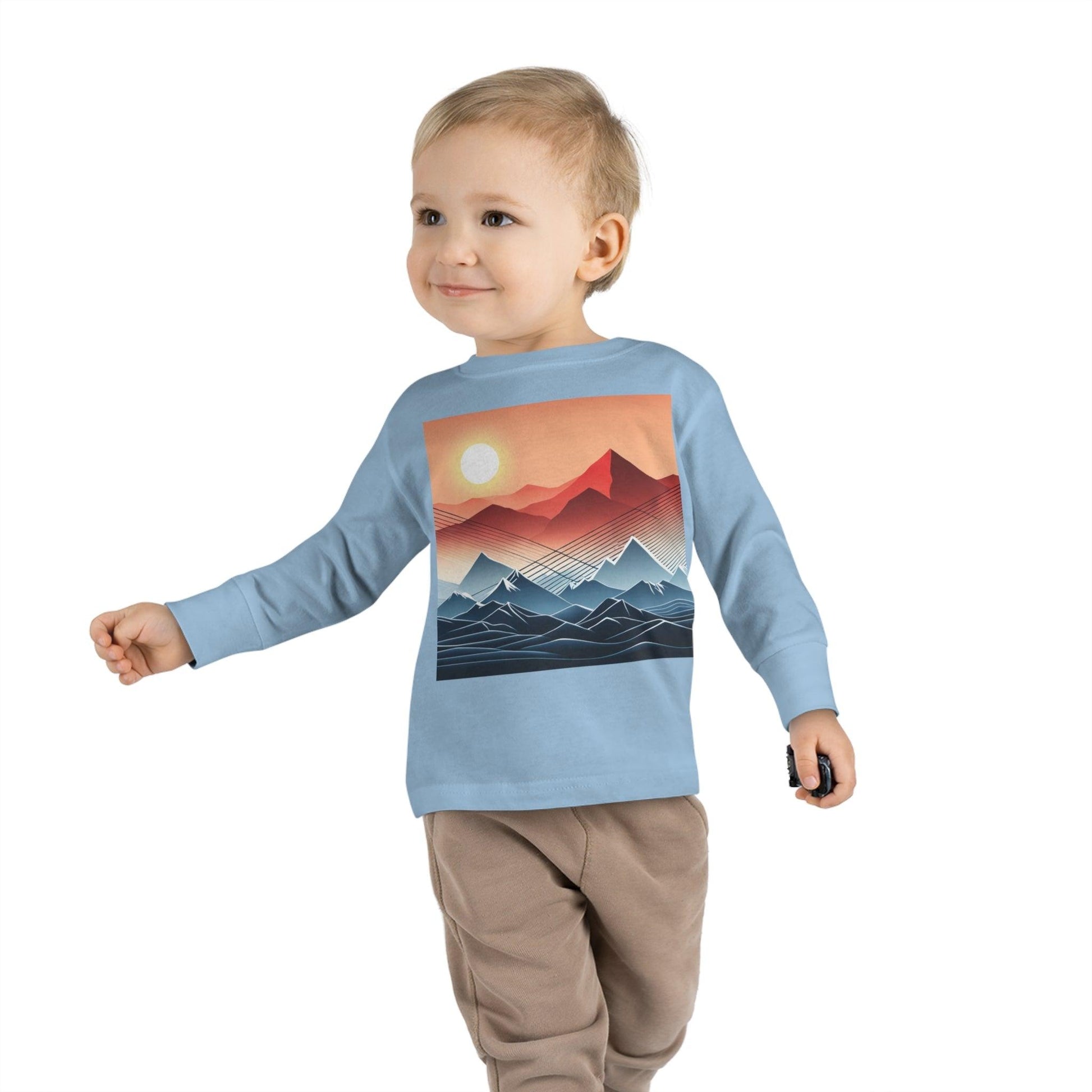 Desert Mountain Toddler Long Sleeve Tee - Lizard Vigilante