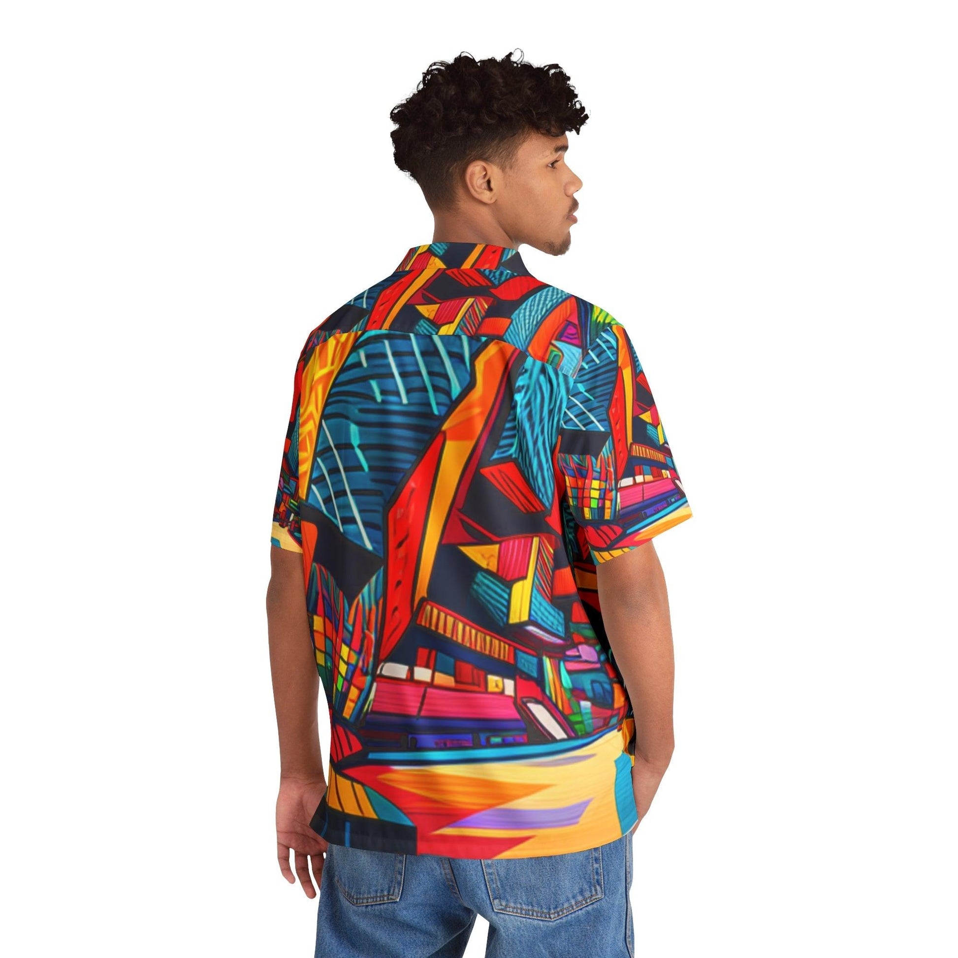 Geolibrary Men's Hawaiian Shirt - Lizard Vigilante