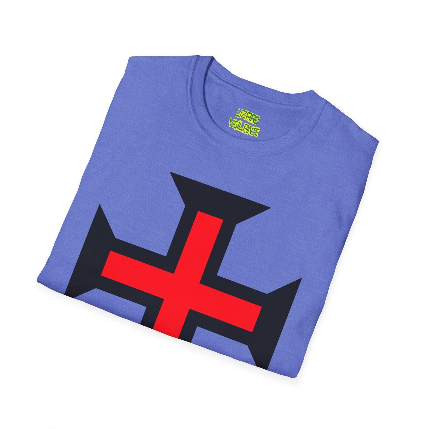 Crimson Cross Unisex Softstyle T-Shirt - Lizard Vigilante