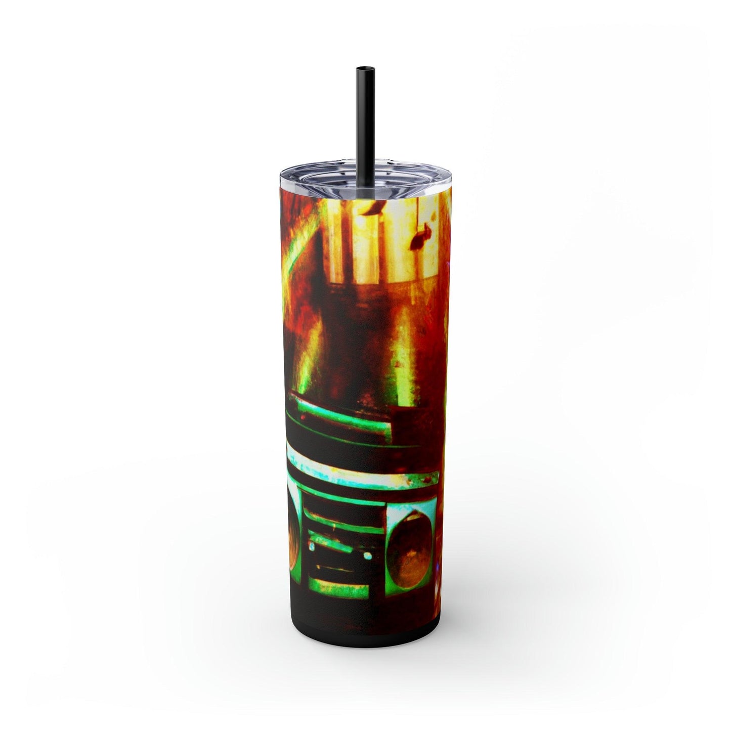 Prison BoomBox Light Burst Skinny Tumbler with Straw, 20oz - Lizard Vigilante