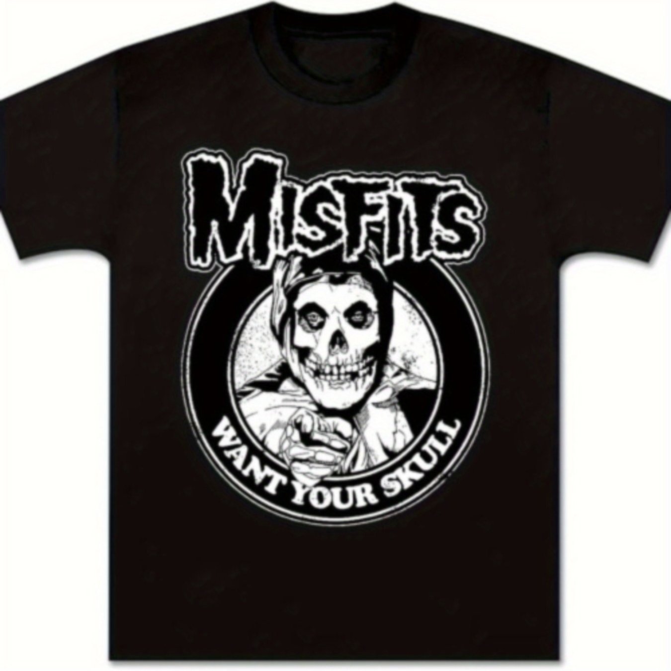 Misfits Shirt Rock Vintage for Youth Want Your Skull Graphic Printing Short Sleeve 80s Concert Classic Adult T-Shirt Black - Premium  from Lizard Vigilante - Just $21.99! Shop now at Lizard Vigilante