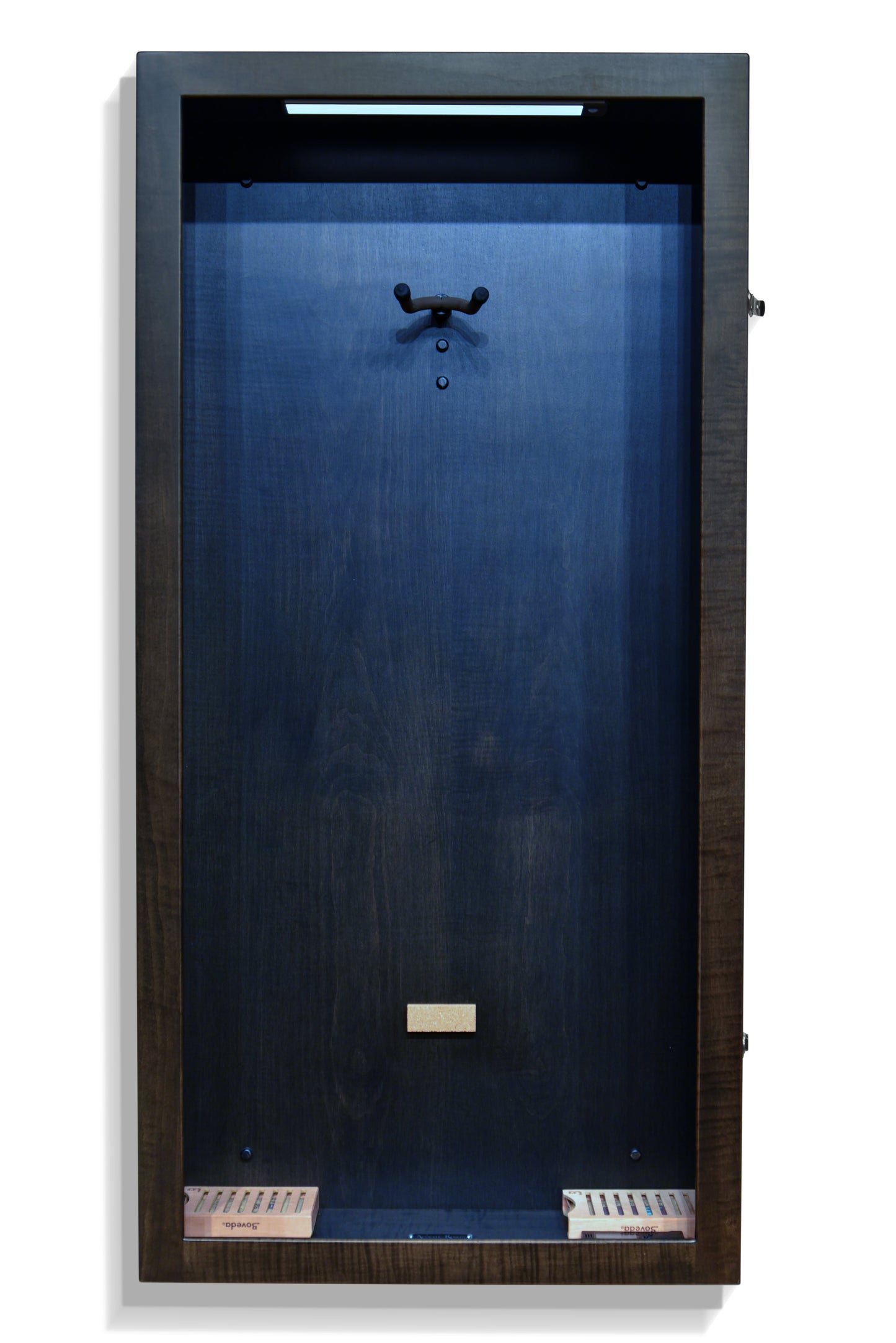 ClimaCase Rectangle Humidor - Flamed Maple with Ebony Stain