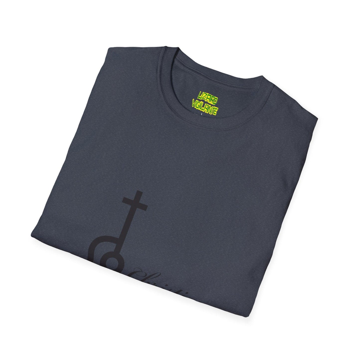 Christian Acoustic Cross Unisex Softstyle T-Shirt - Lizard Vigilante